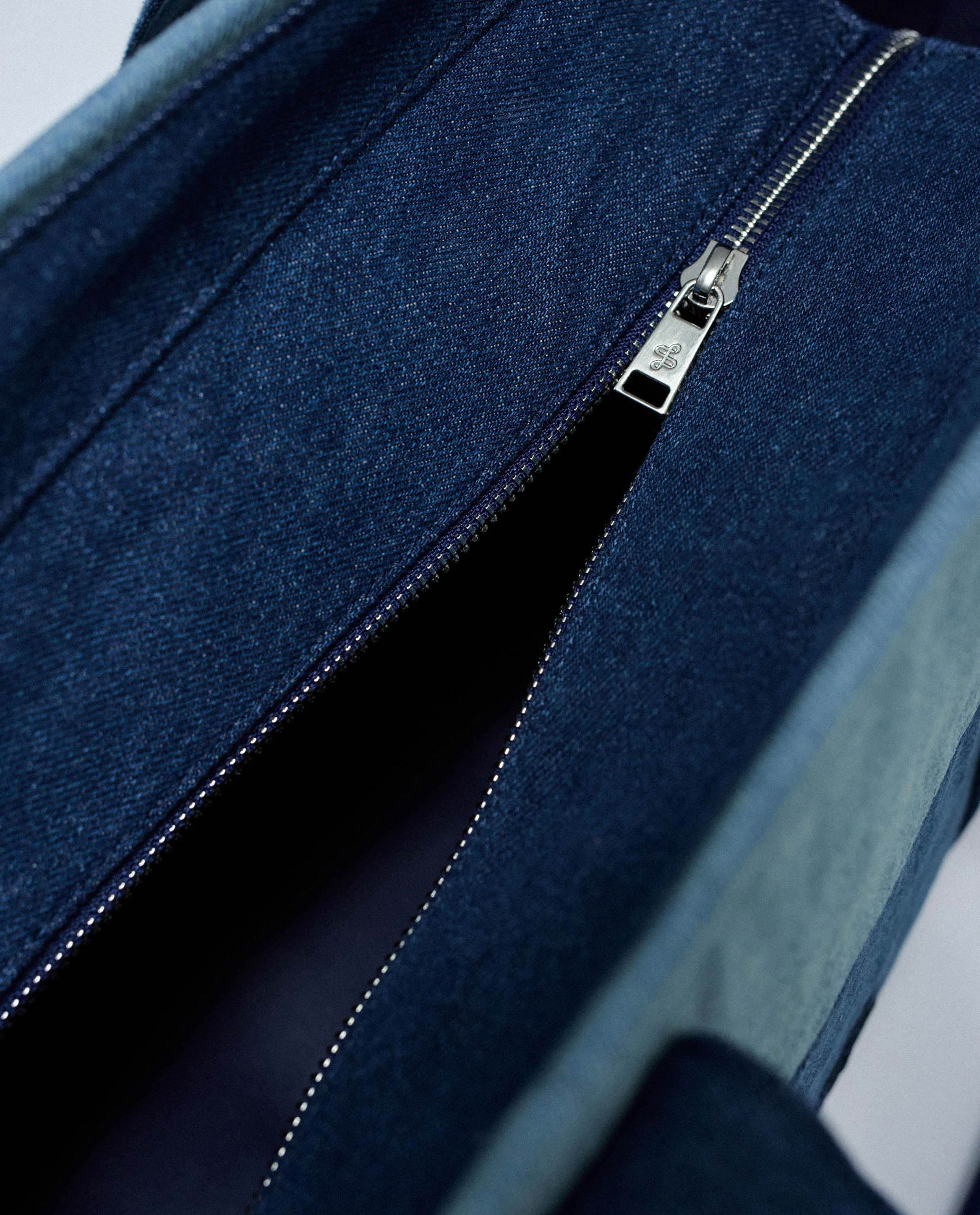 Mala Tote Jeans Azul-4