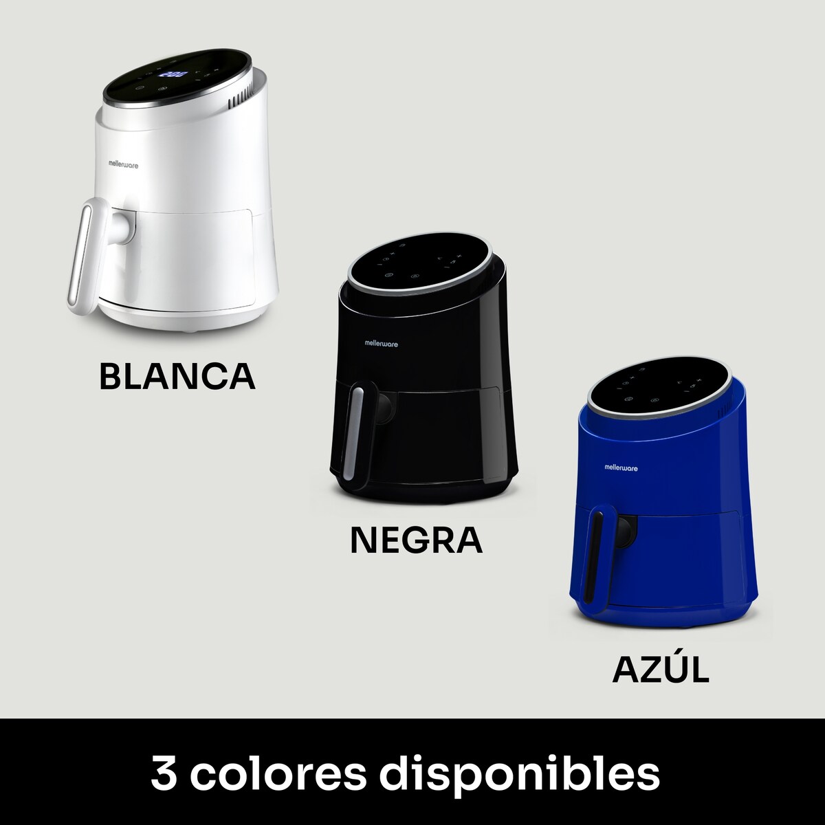 Fritadeira de Ar Mellerware CRUNCHY! Blue, 1.5L Azul-6