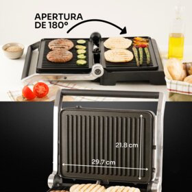 Grelhador de Placas Mellerware Hotty Digital - Placas Amovíveis Preto-4