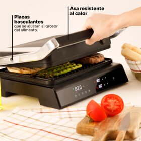 Grelhador de Placas Mellerware Hotty Digital - Placas Amovíveis Preto-6