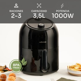 Fritadeira de Ar Mellerware CRUNCHY Medium Black Capacidade 3.5L Preto-2
