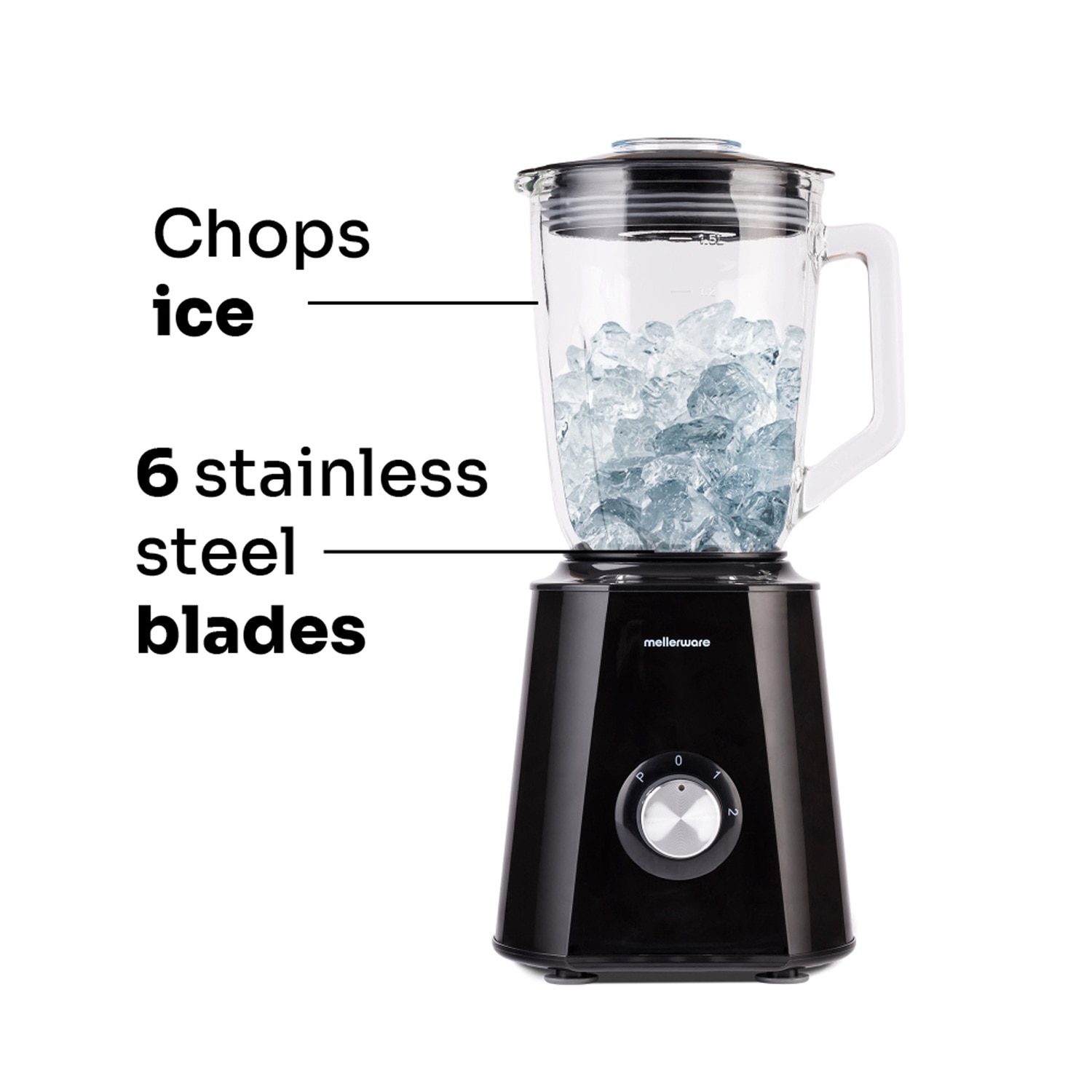 Liquidificadora Mellerware Mixy 1500w Black Preto-3