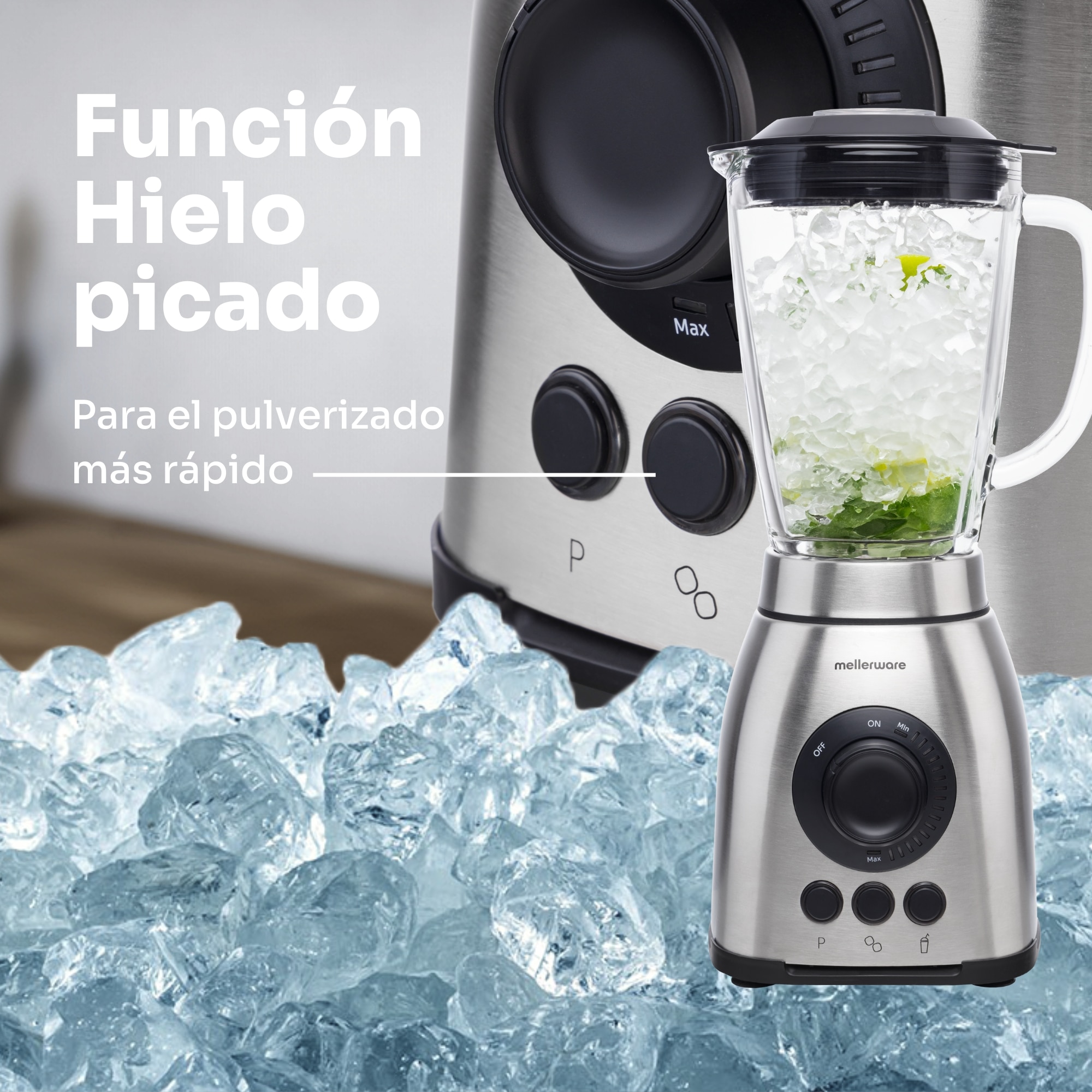 Liquidificador Mellerware Mixy Plus 2000W Preto-5