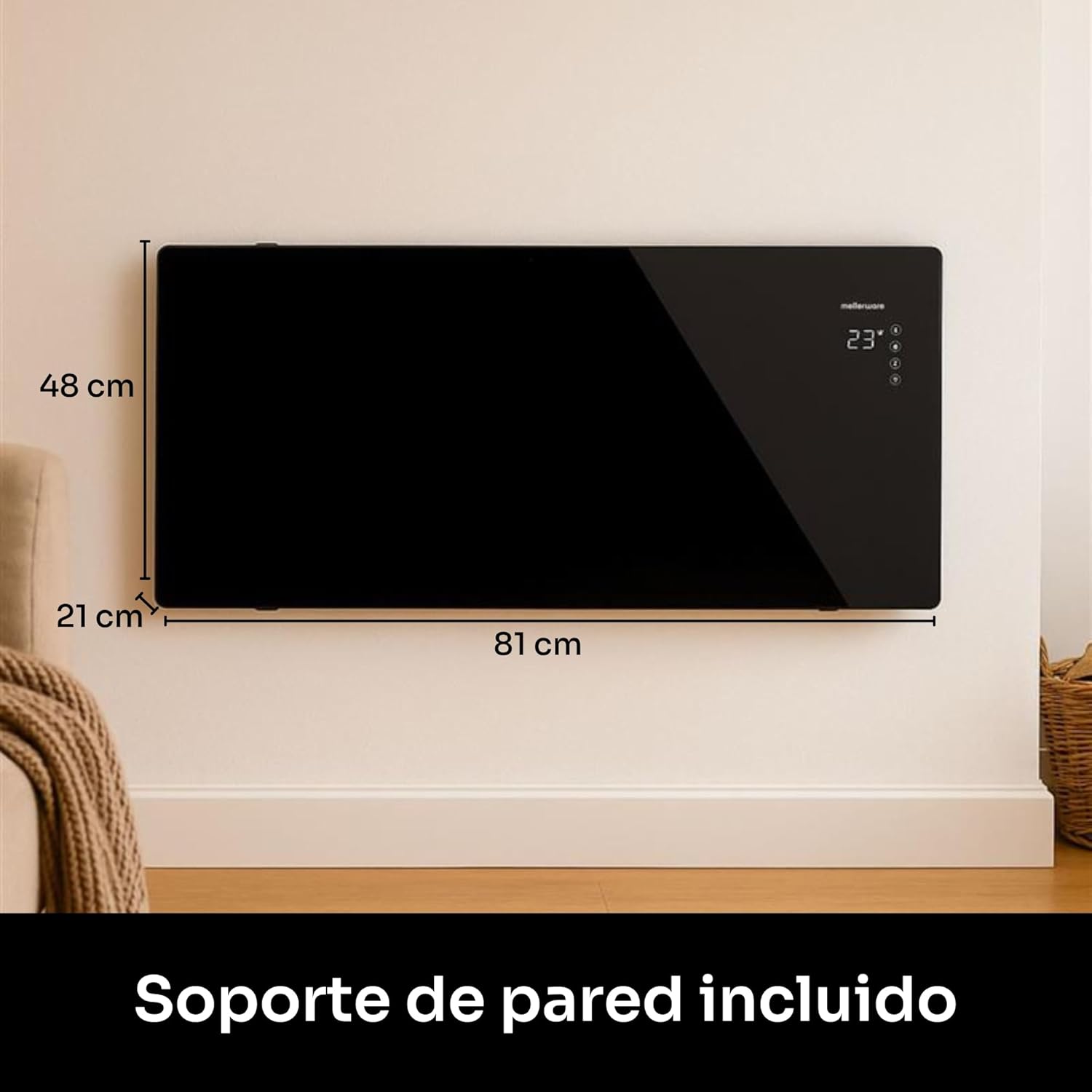 Radiador Mellerware Warmy Preto-2