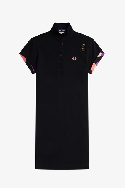 Imagem 0 de Vestido em piqué com acabamentos contrastantes