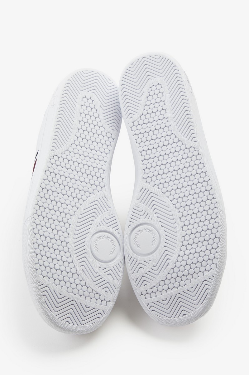 Sapatilha em pele Fred Perry Branco-4