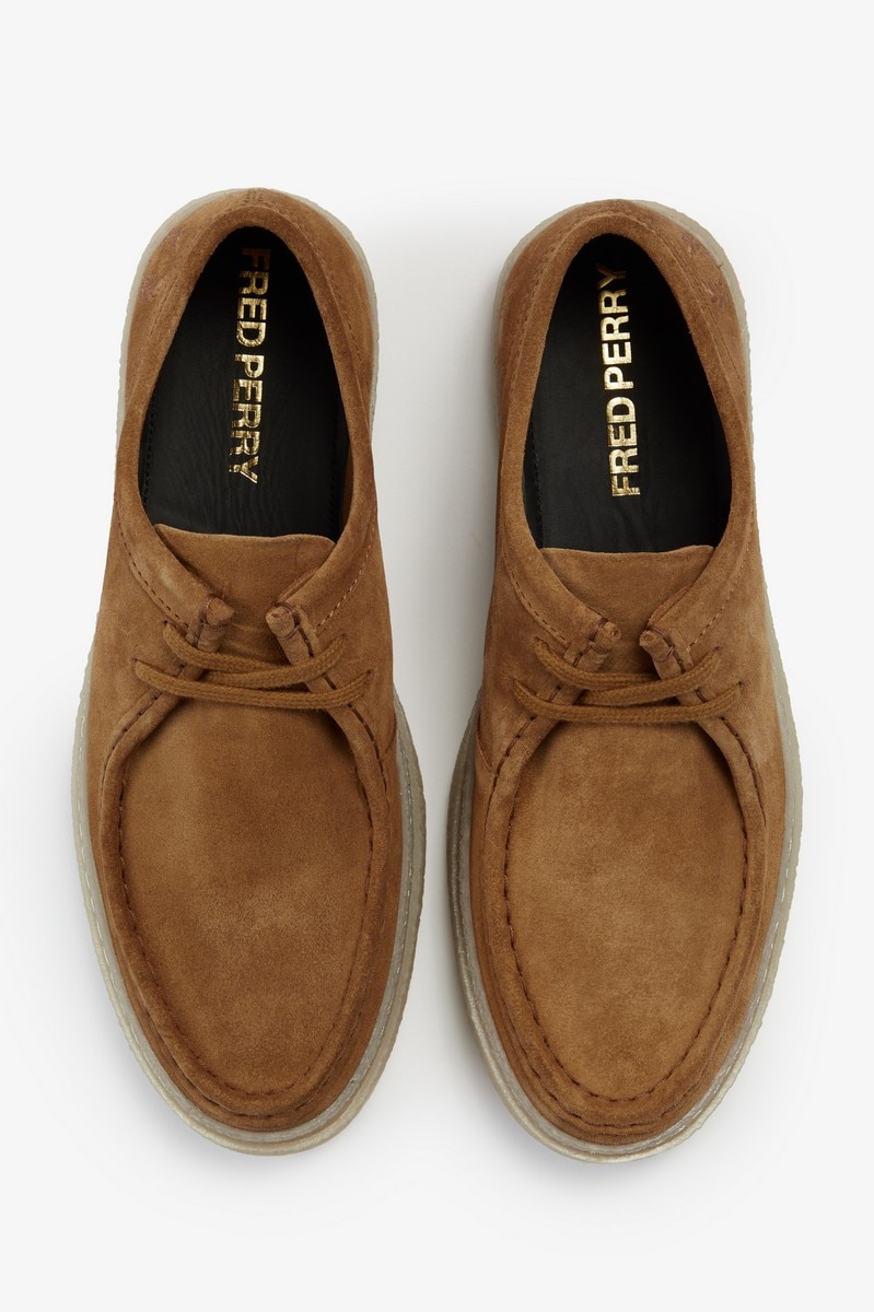 Sapato 'Low Dawson' em camurça Fred Perry Castanho-2