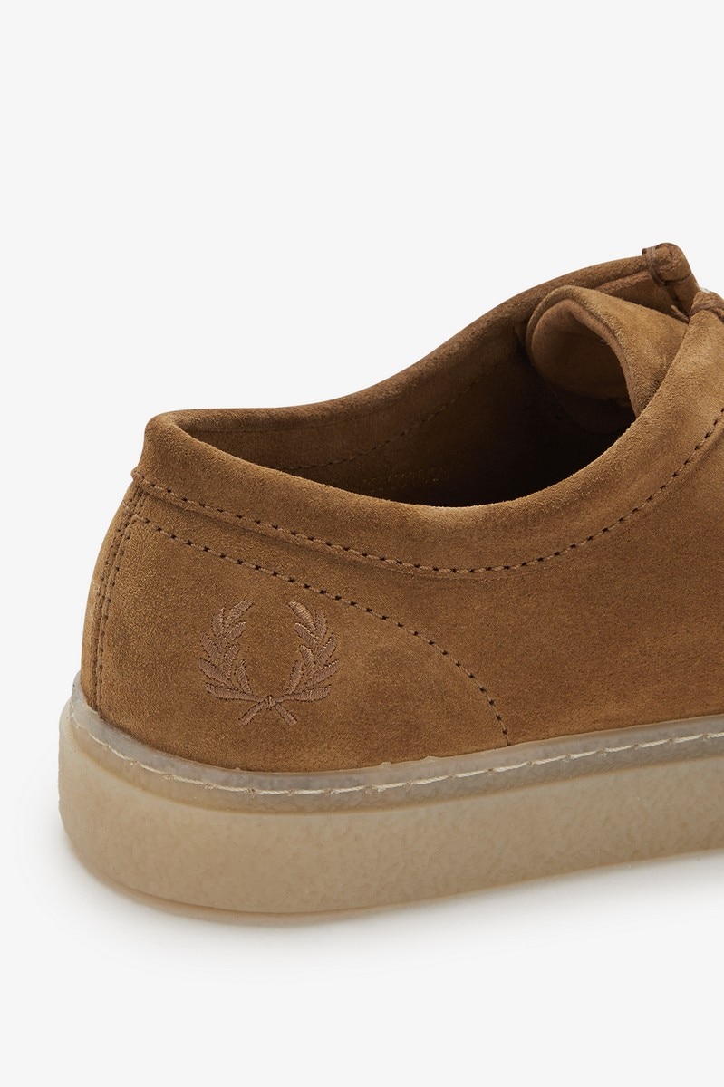 Sapato 'Low Dawson' em camurça Fred Perry Castanho-6