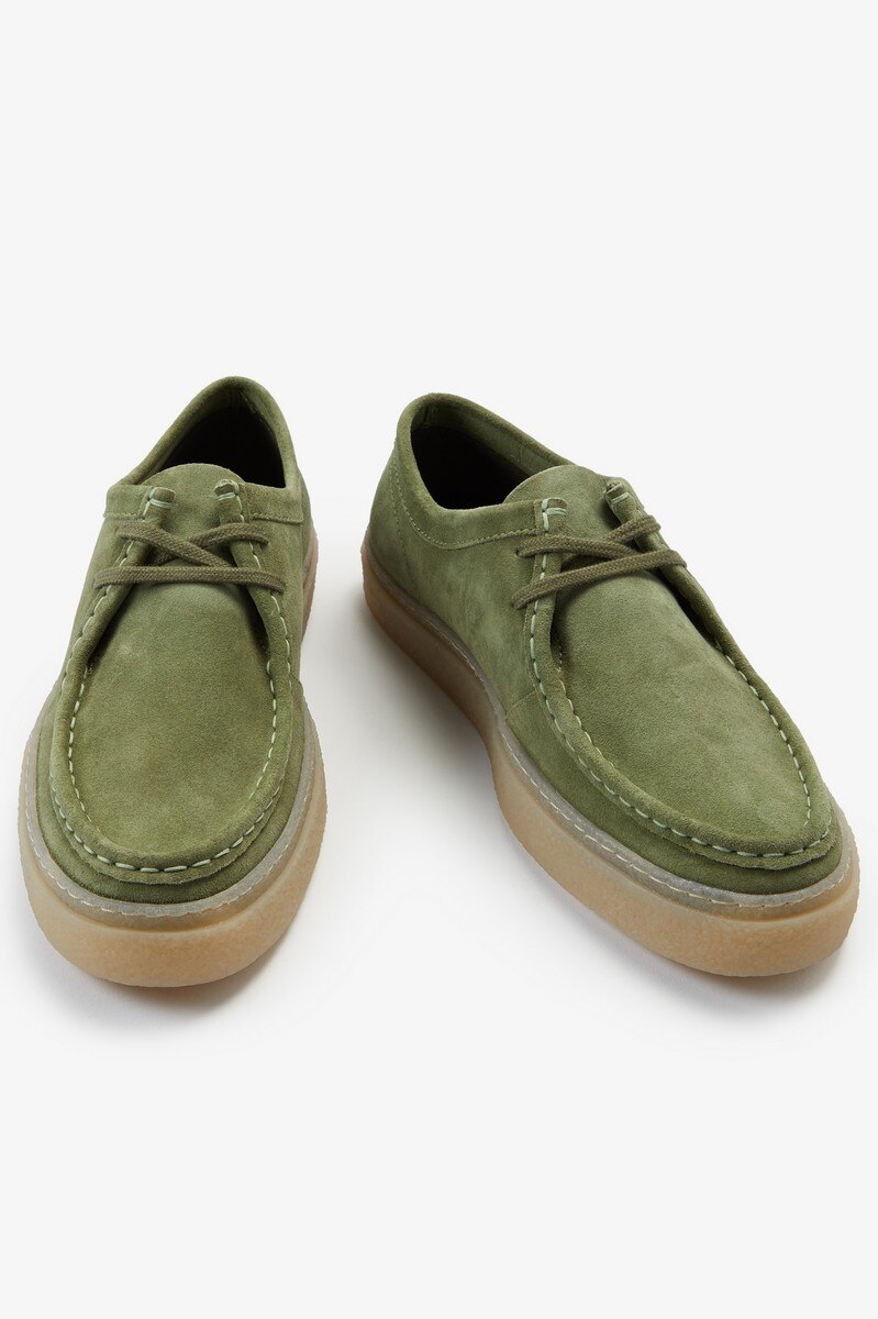 Sapato 'Low Dawson' em camurça Fred Perry Verde-3