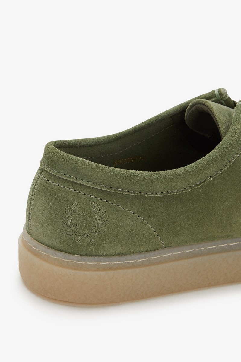 Sapato 'Low Dawson' em camurça Fred Perry Verde-6
