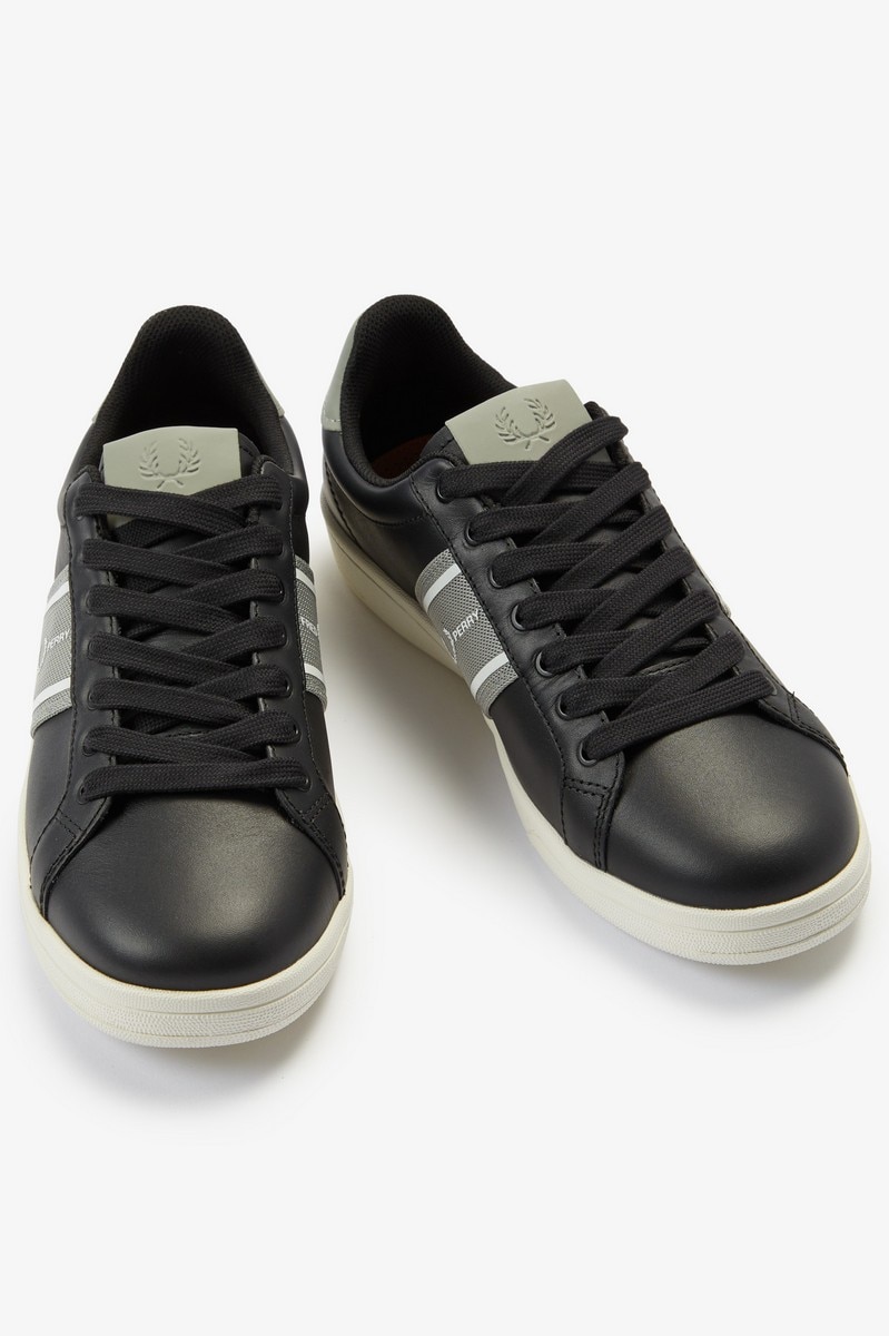 Sapatilhas 'Graphic Branded Mesh' Fred Perry Preto-3