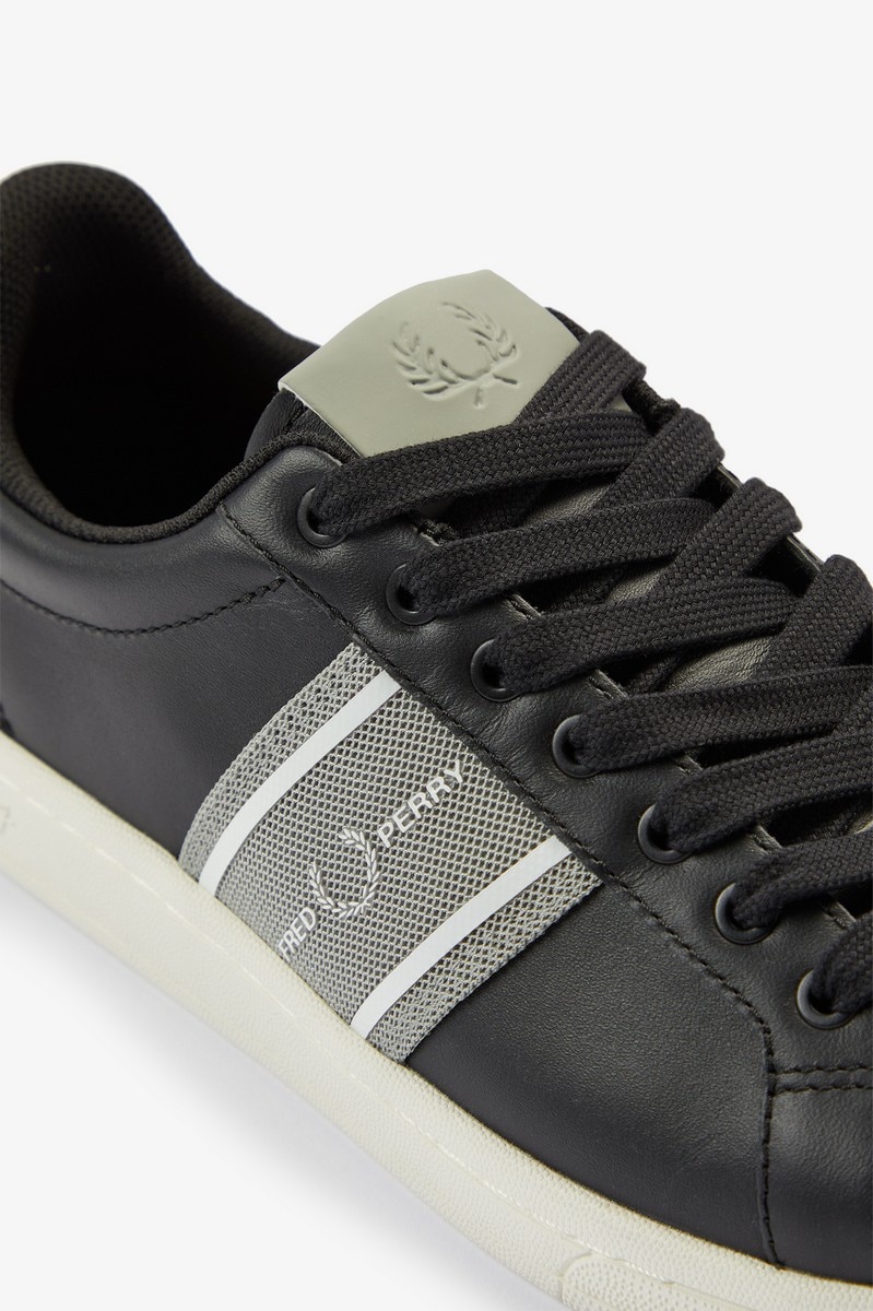 Sapatilhas 'Graphic Branded Mesh' Fred Perry Preto-6