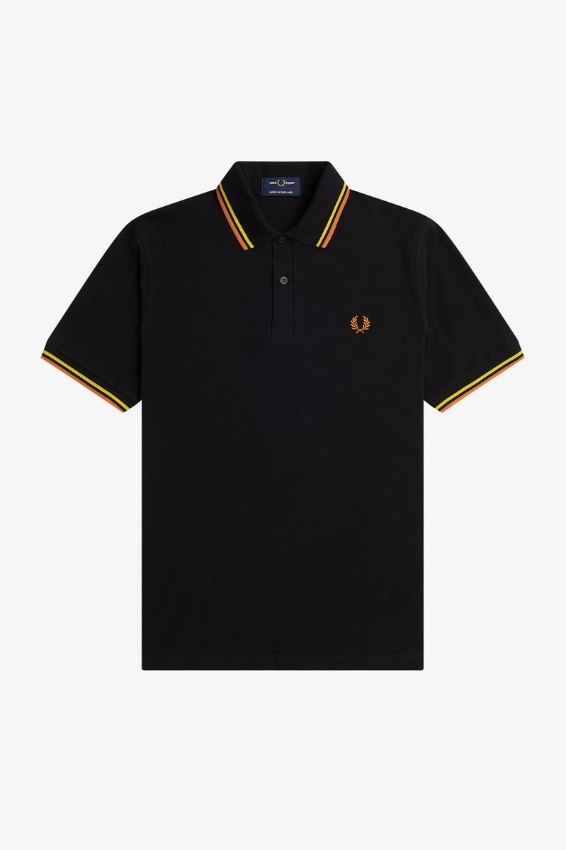 Polo original 'Twin Tipped Fred Perry Shirt' Preto-1