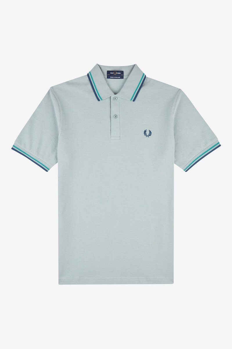 Polo original 'Twin Tipped Fred Perry Shirt' Azul-claro-2