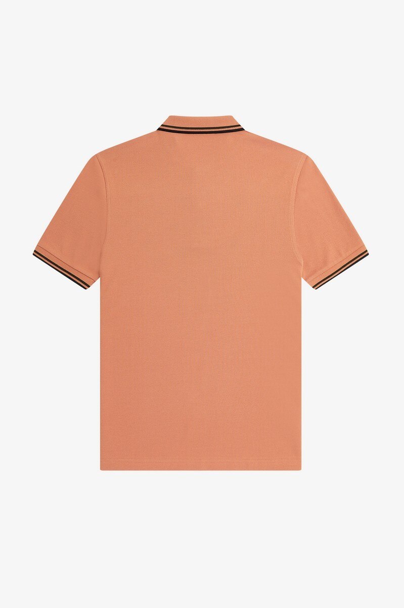 Polo original  'Twin Tipped Fred Perry Shirt' Castanho-claro-2
