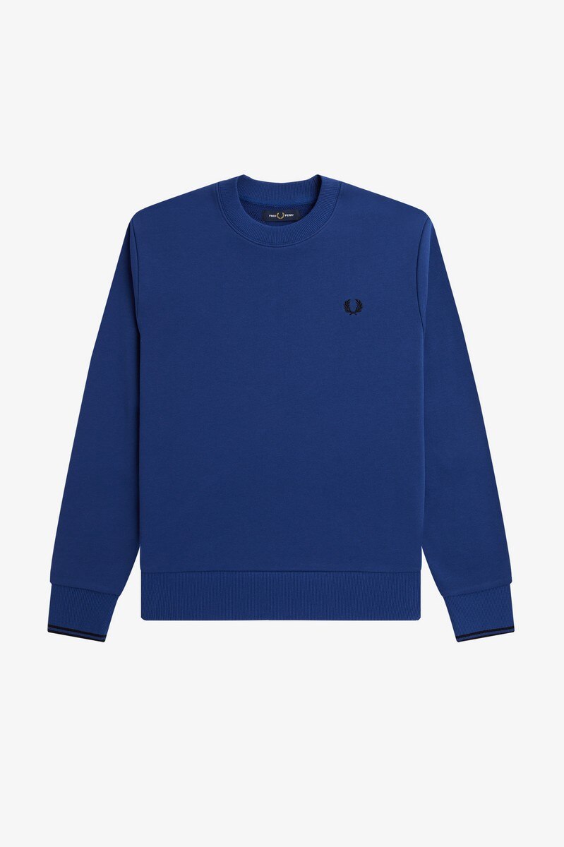 Sweatshirt gola redonda Azul-índigo-1