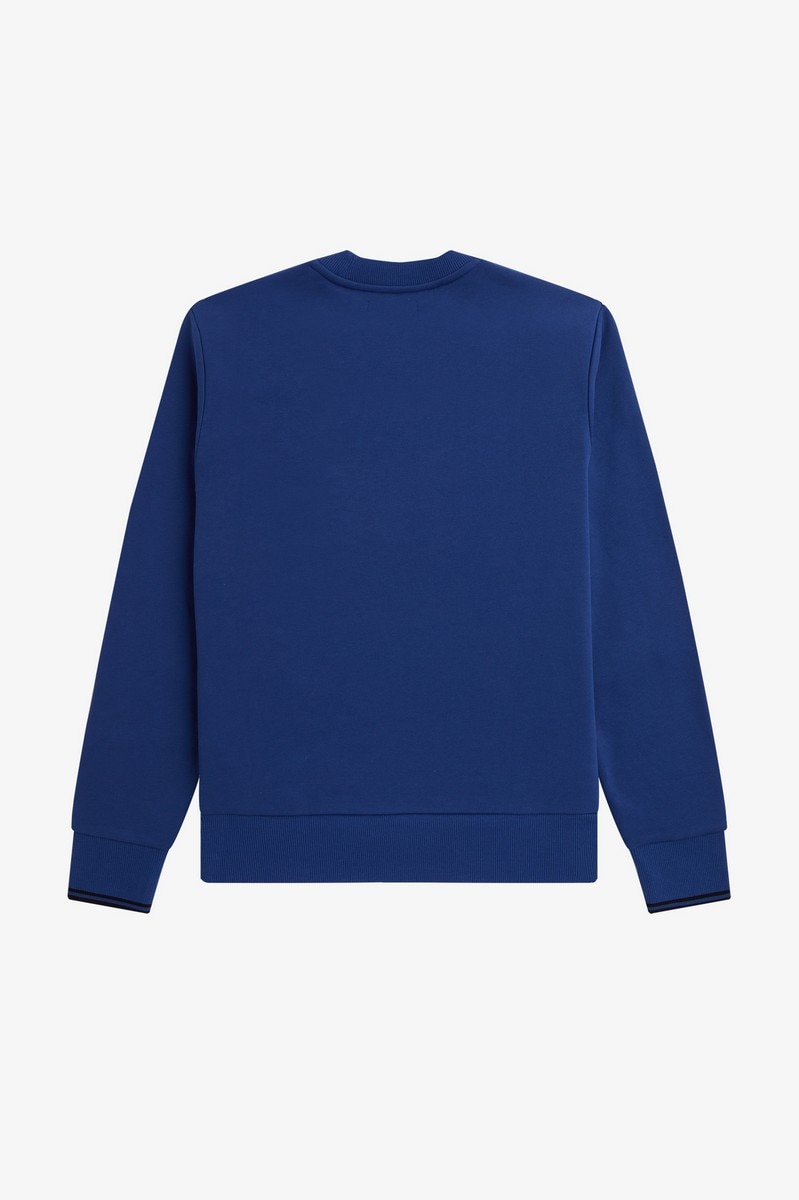 Sweatshirt gola redonda Azul-índigo-2