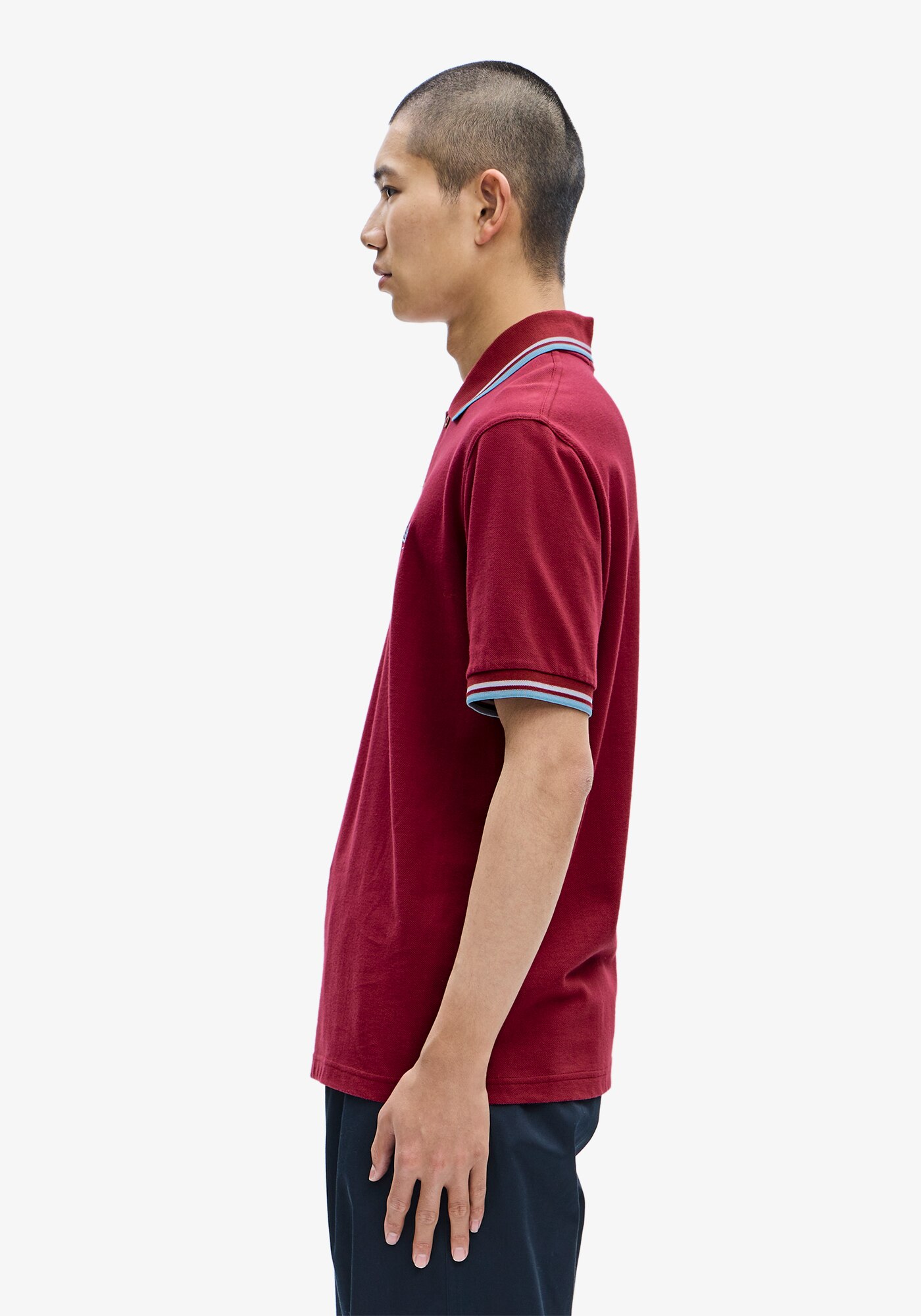 Polo original 'Twin Tipped Fred Perry Shirt' Castanho-2