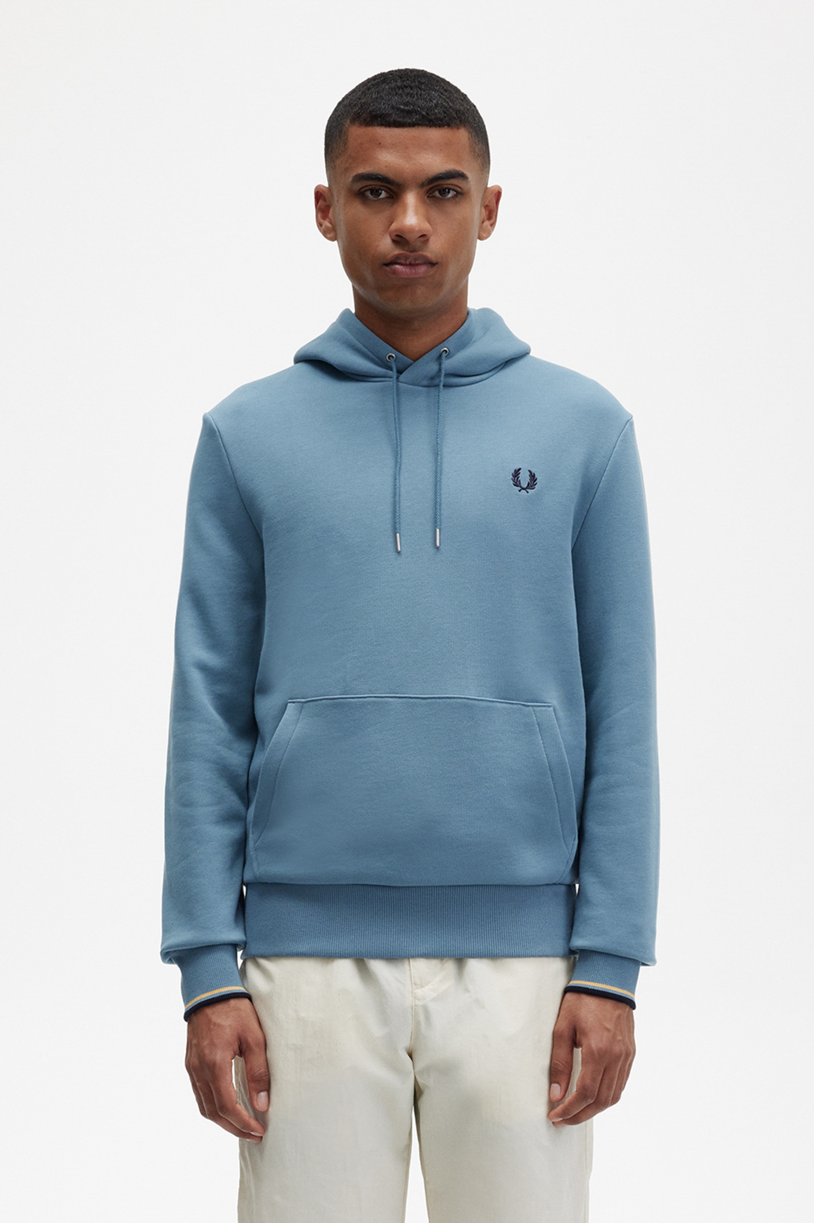 Sweatshirt com capuz Azul-claro-1
