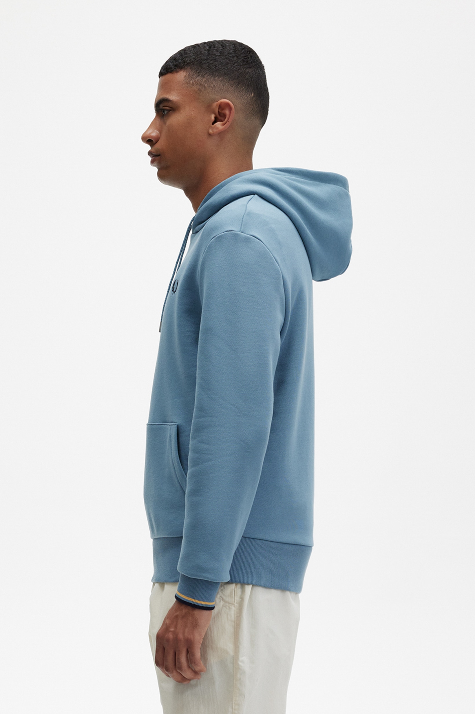 Sweatshirt com capuz Azul-claro-2