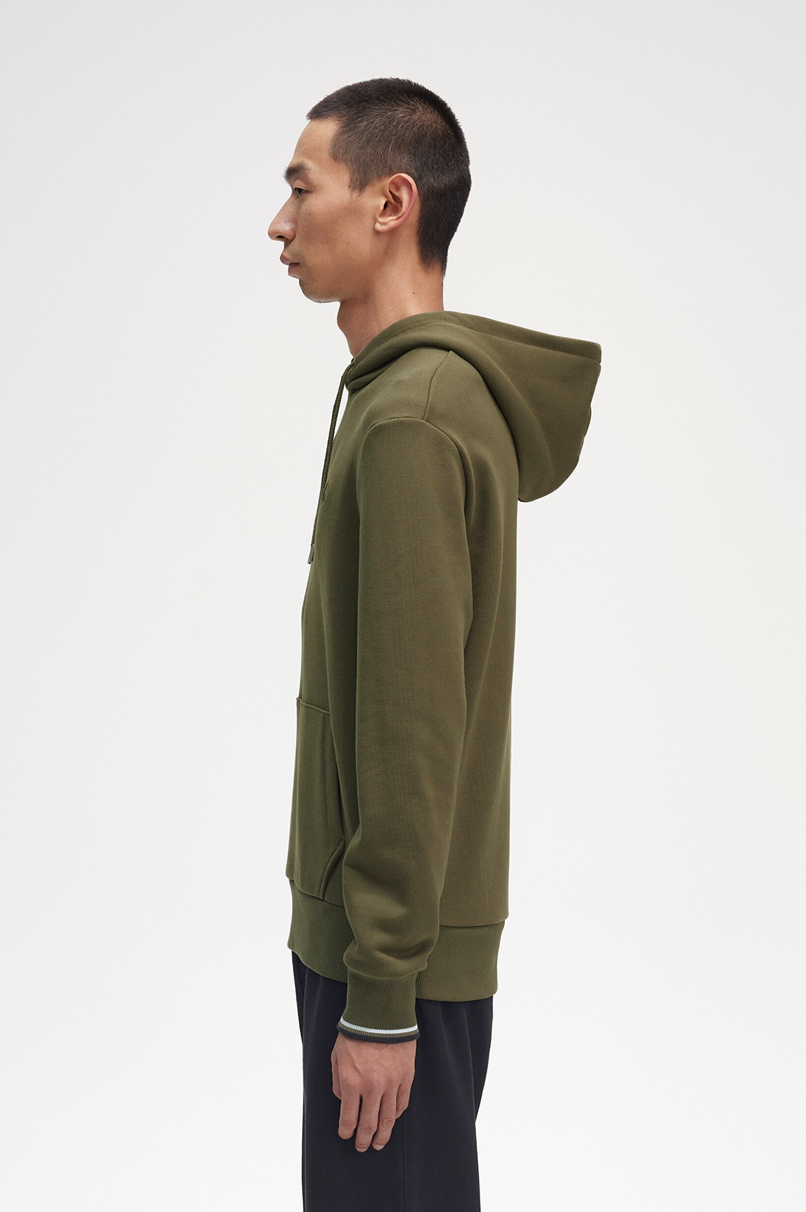 Sweatshirt com capuz Verde-militar-2