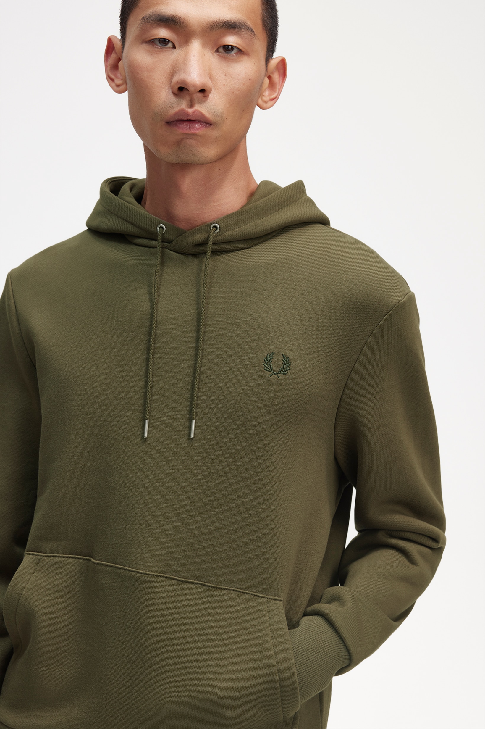 Sweatshirt com capuz Verde-militar-3