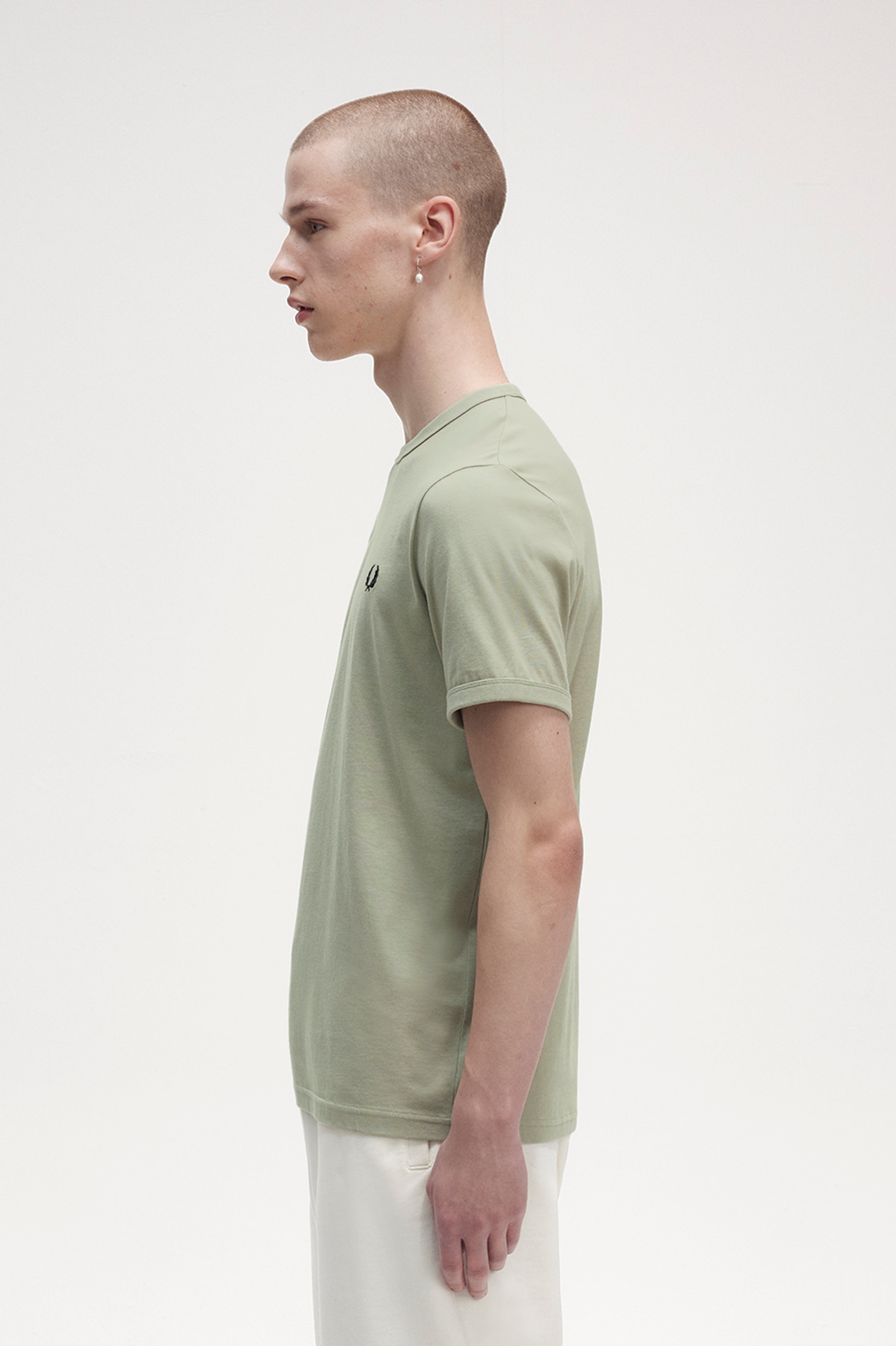 T-Shirt 'Ringer' Verde-claro-2
