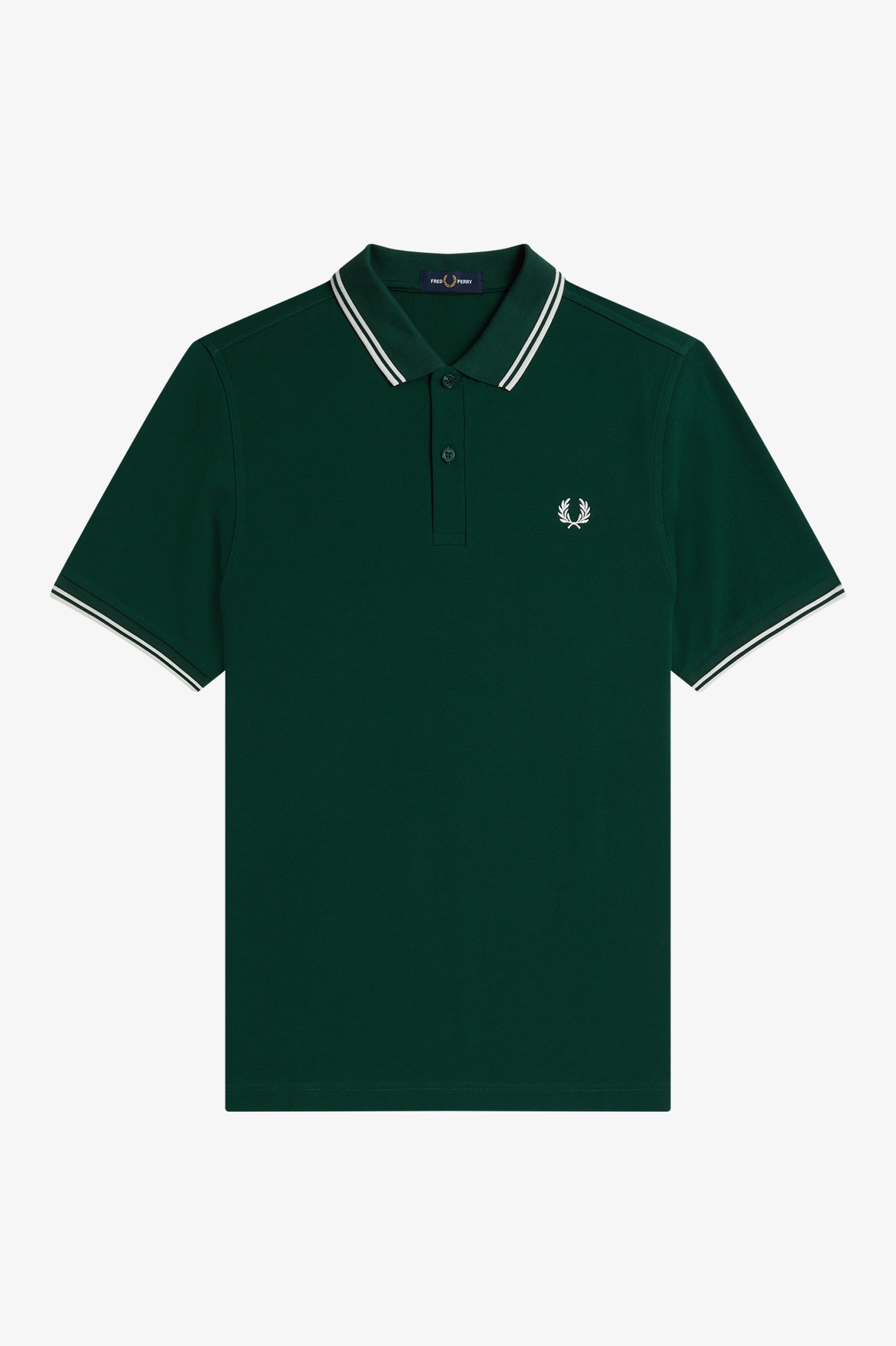 Polo original  'Twin Tipped Fred Perry Shirt' Verde-1