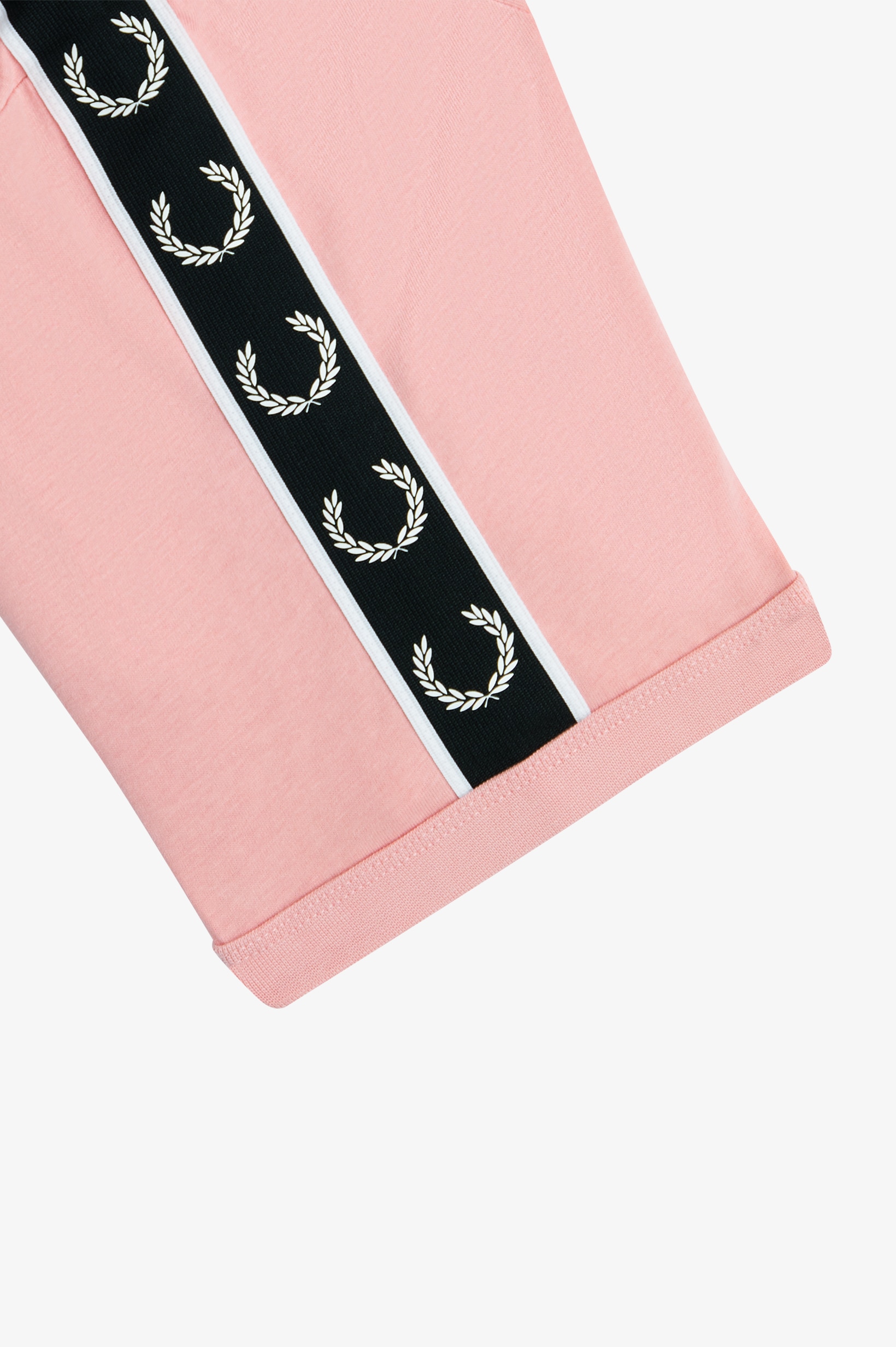 T-Shirt 'Contrast Tape Ringer' Rosa-3