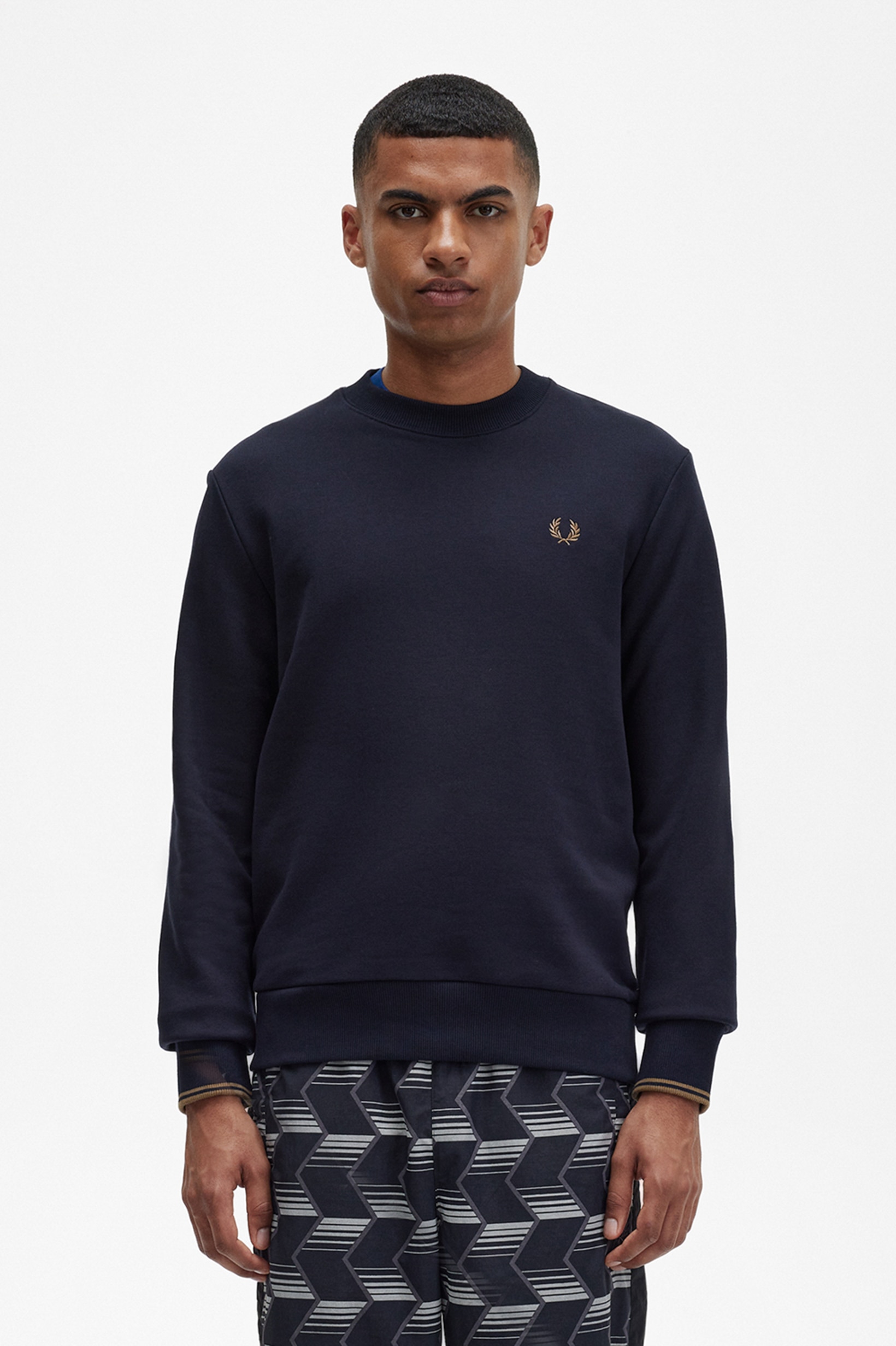 Sweatshirt gola redonda Azul-marinho-1