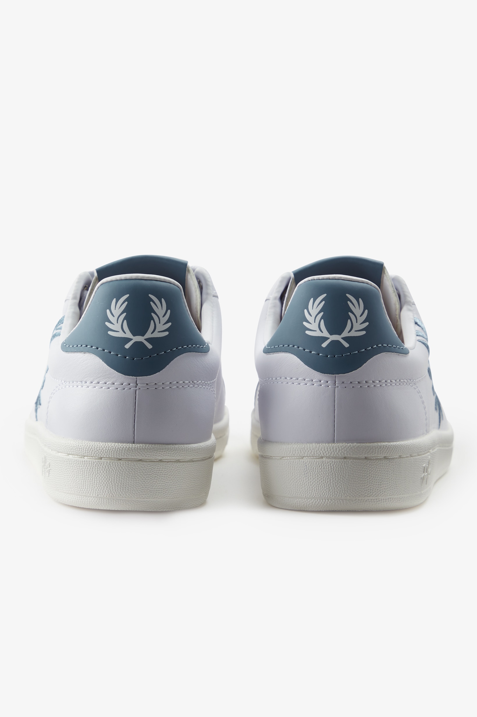 Sapatilha unisexo 'B721' em pele Fred Perry Branco-5
