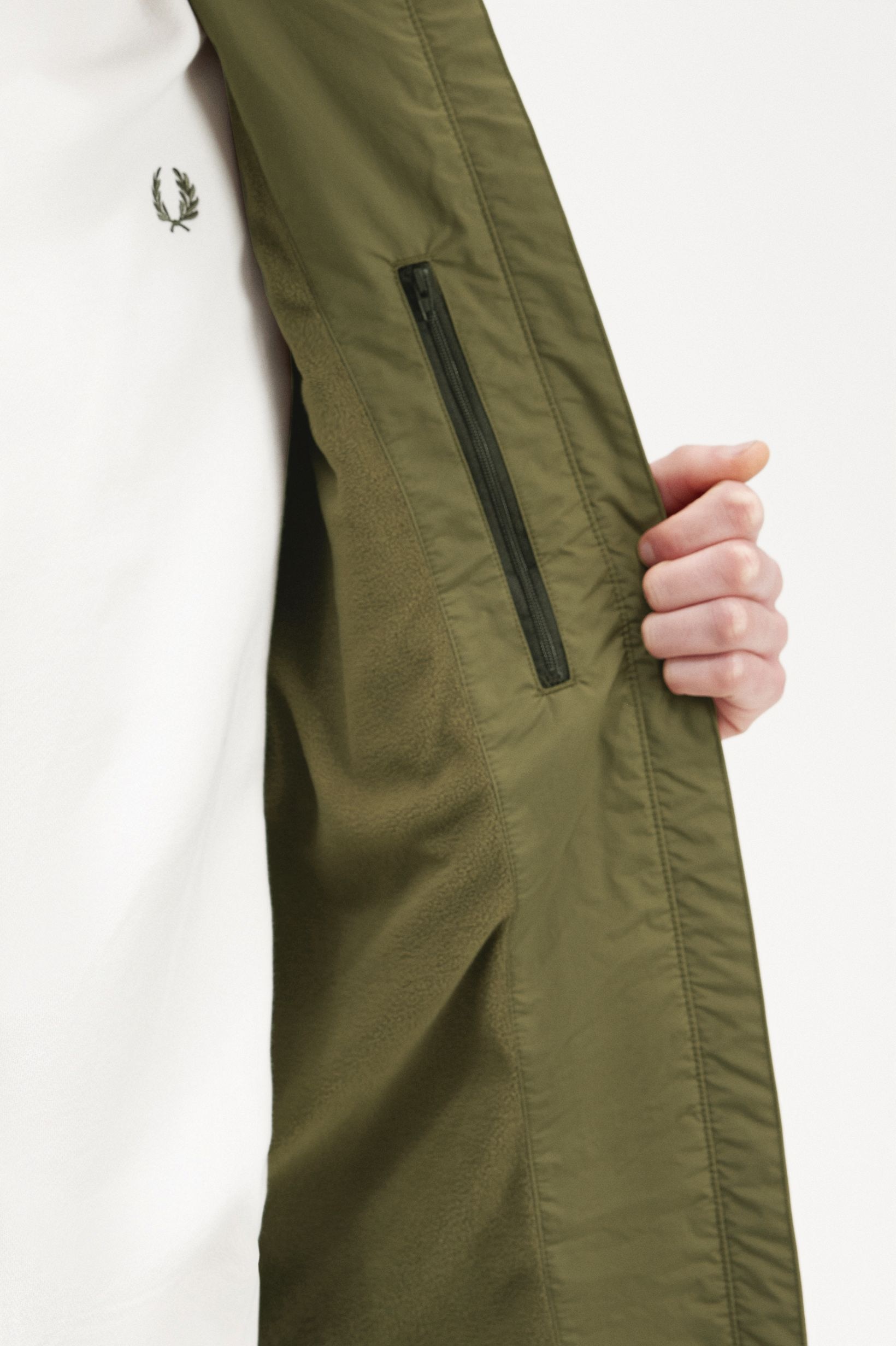Casaco com bolsos pregados Verde-militar-3