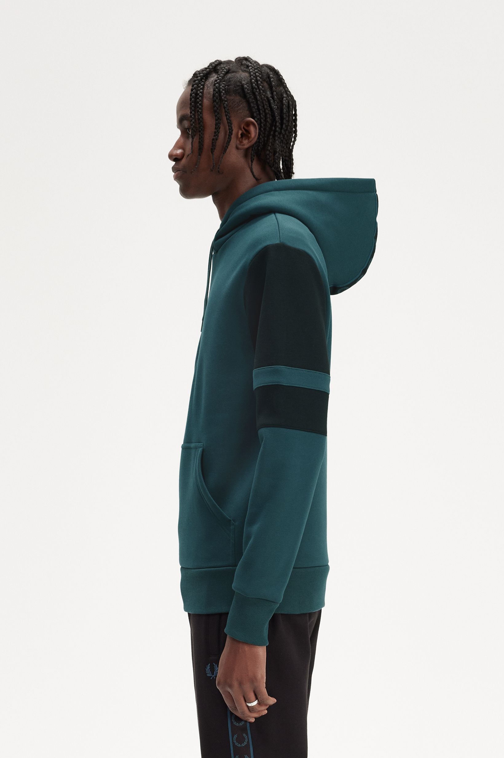 Sweatshirt com capuz Fred Perry 'Colour Block' Azul-2