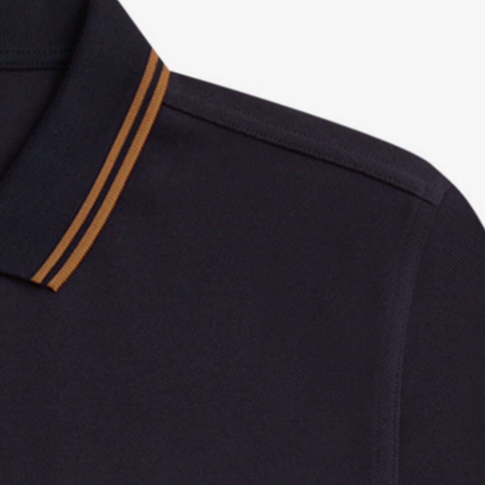 Polo de manga comprida 'Twin Tipped Fred Perry Shirt' Azul-marinho-3