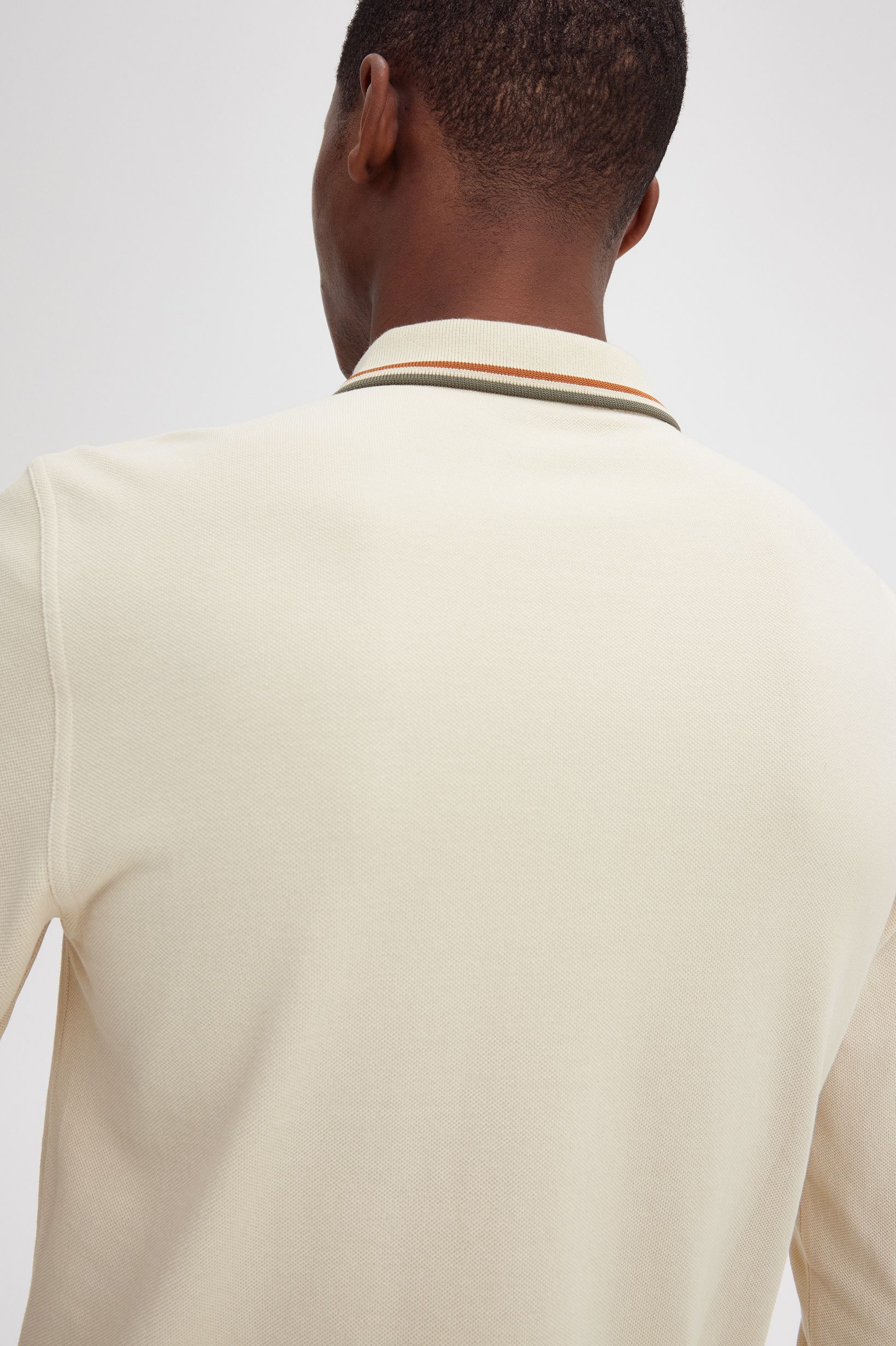 Polo de manga comprida 'Twin Tipped Fred Perry Shirt' Creme-2
