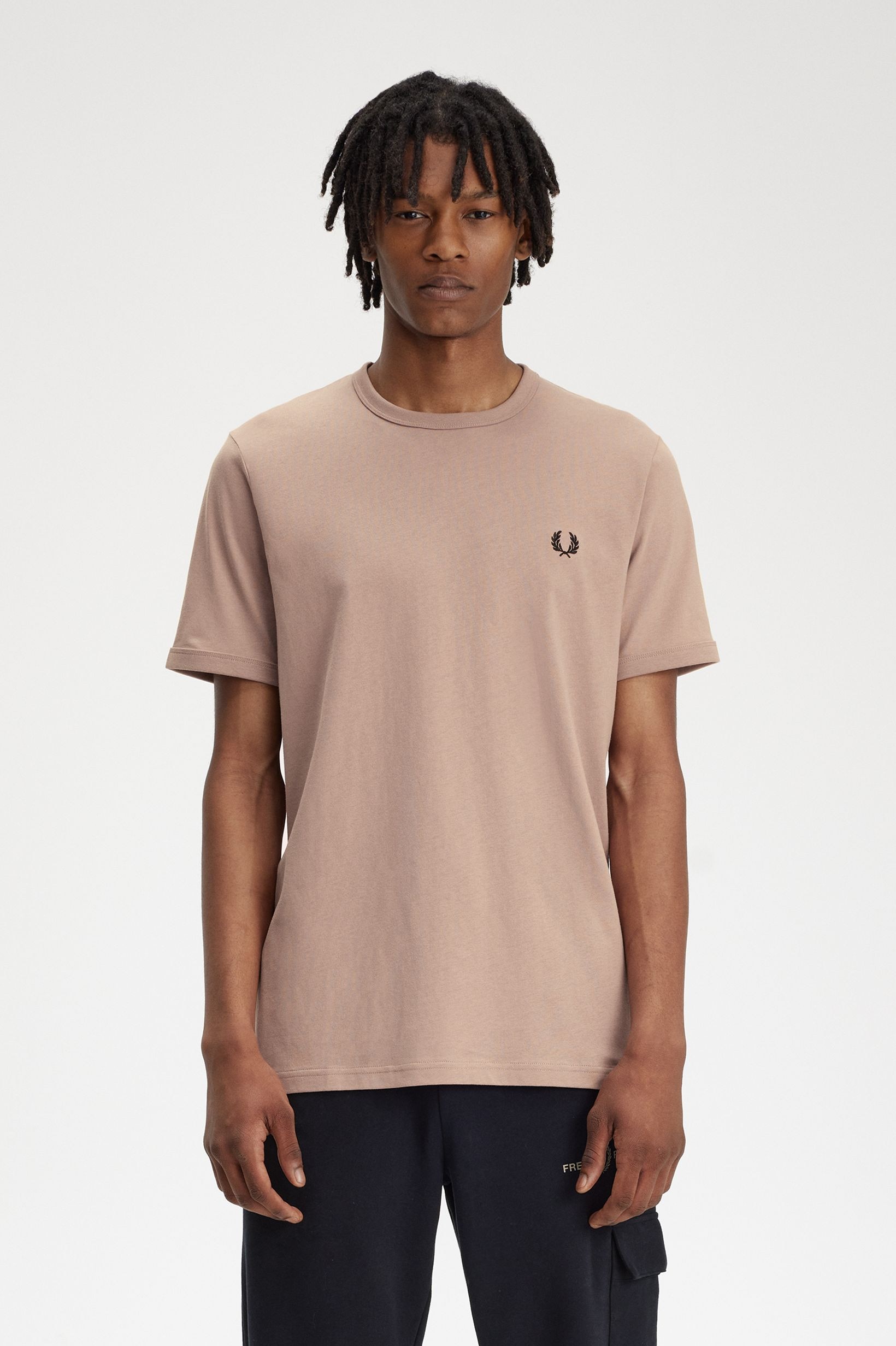 T-Shirt 'Ringer' Rosa-1