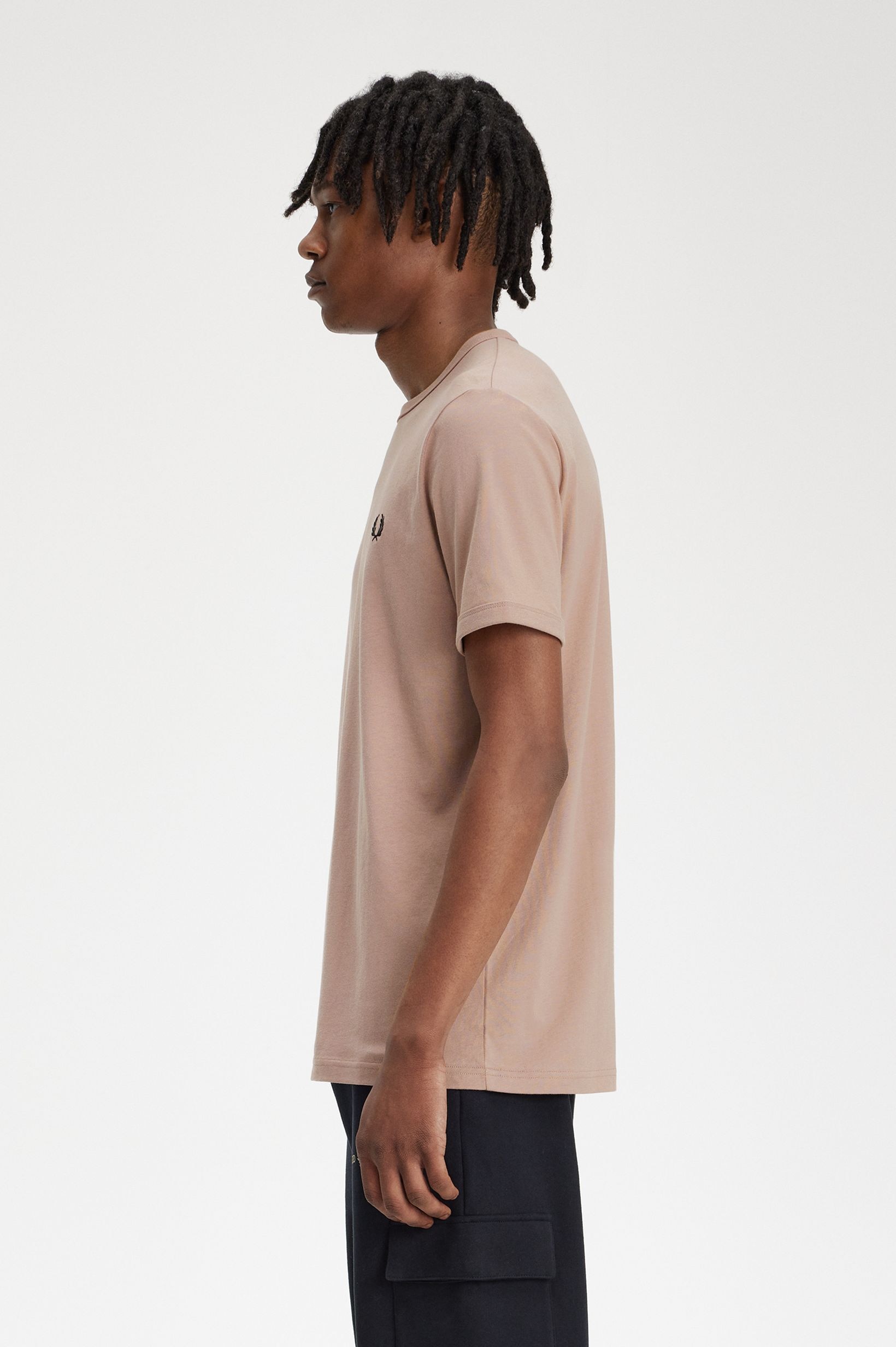 T-Shirt 'Ringer' Rosa-2