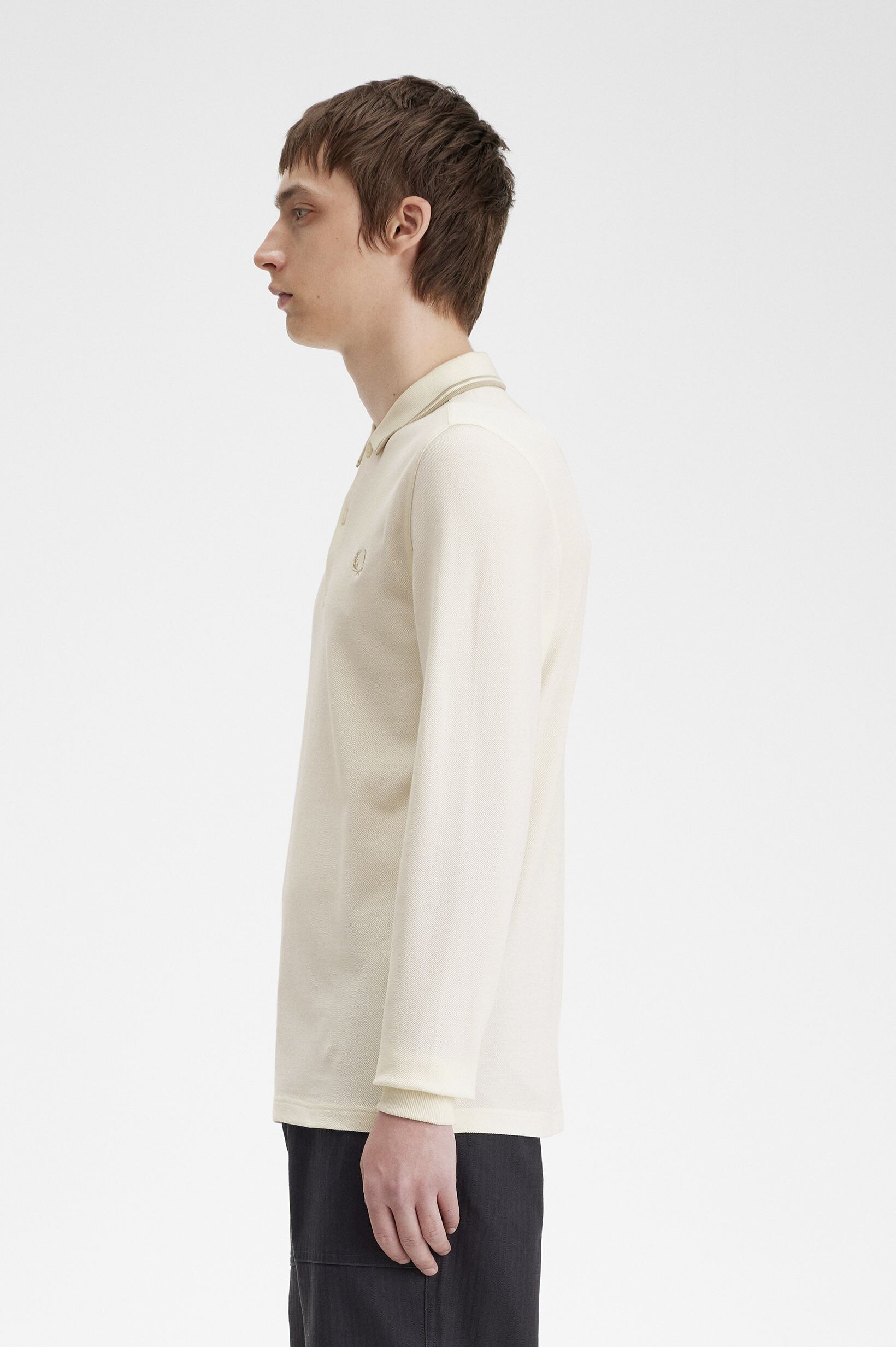 Polo de manga comprida 'Twin Tipped Fred Perry Shirt' Cru-2