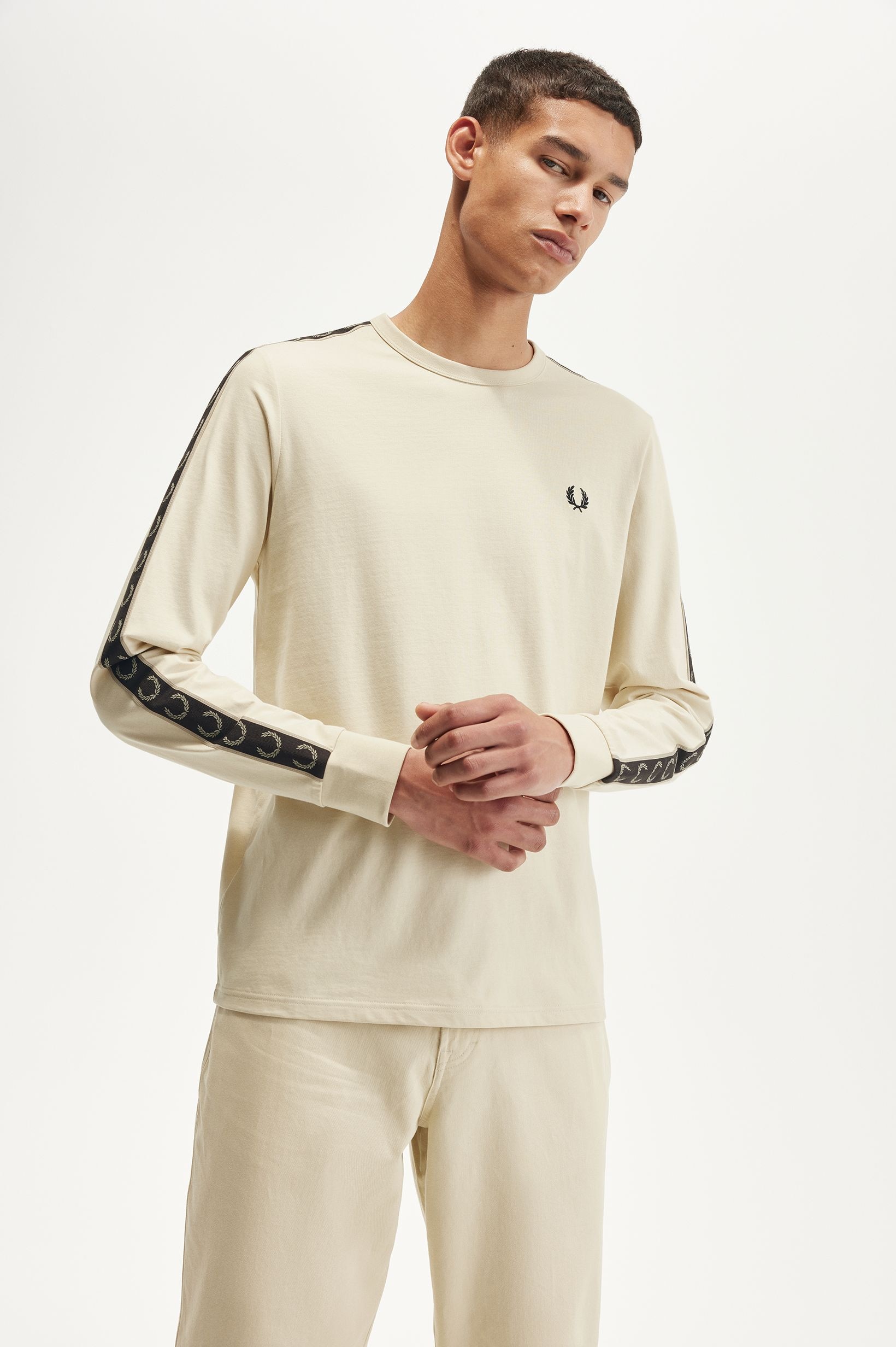 T-Shirt manga comprida Creme-1