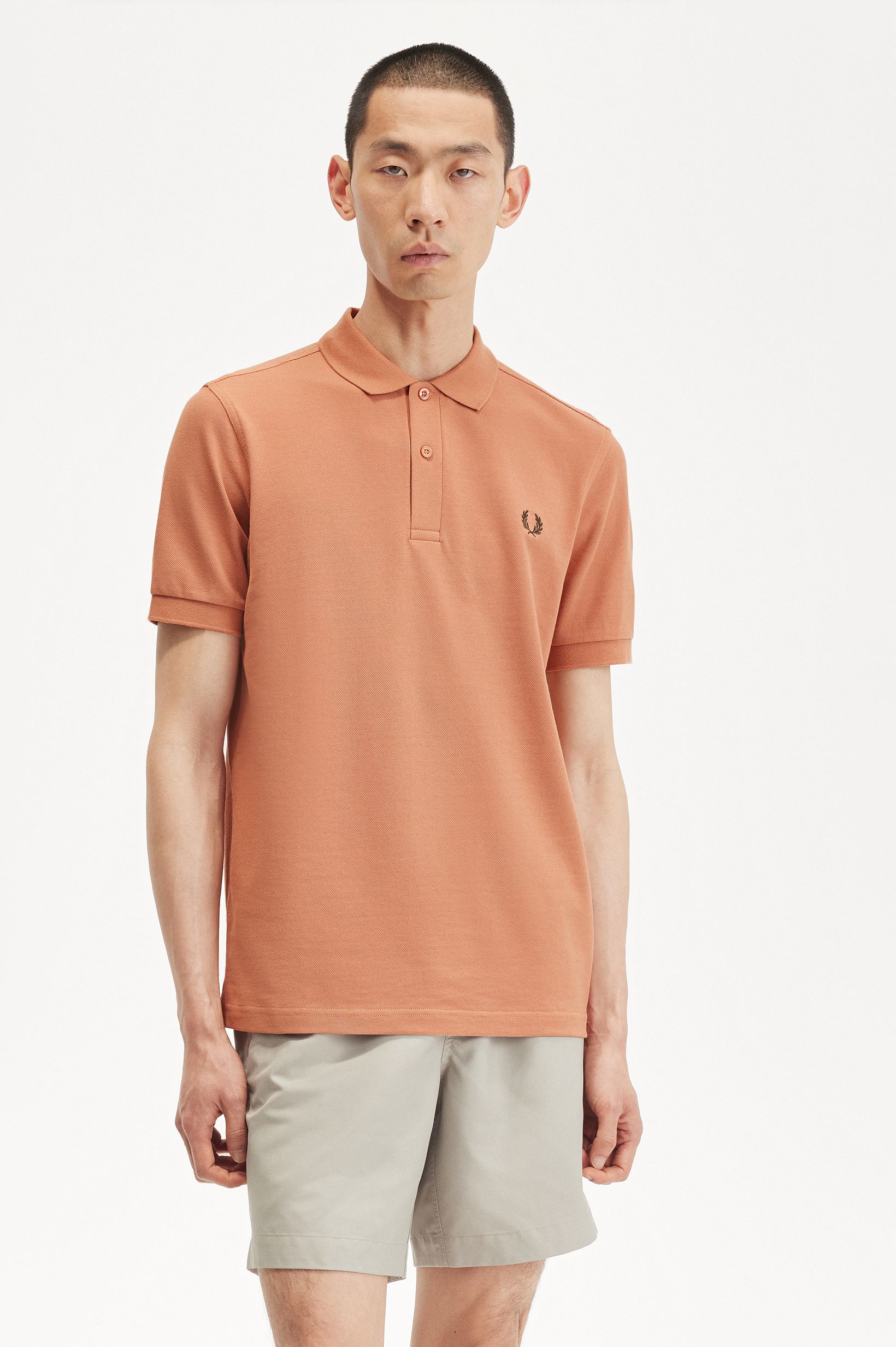 Polo Fred Perry 'M6000' Castanho-claro-1