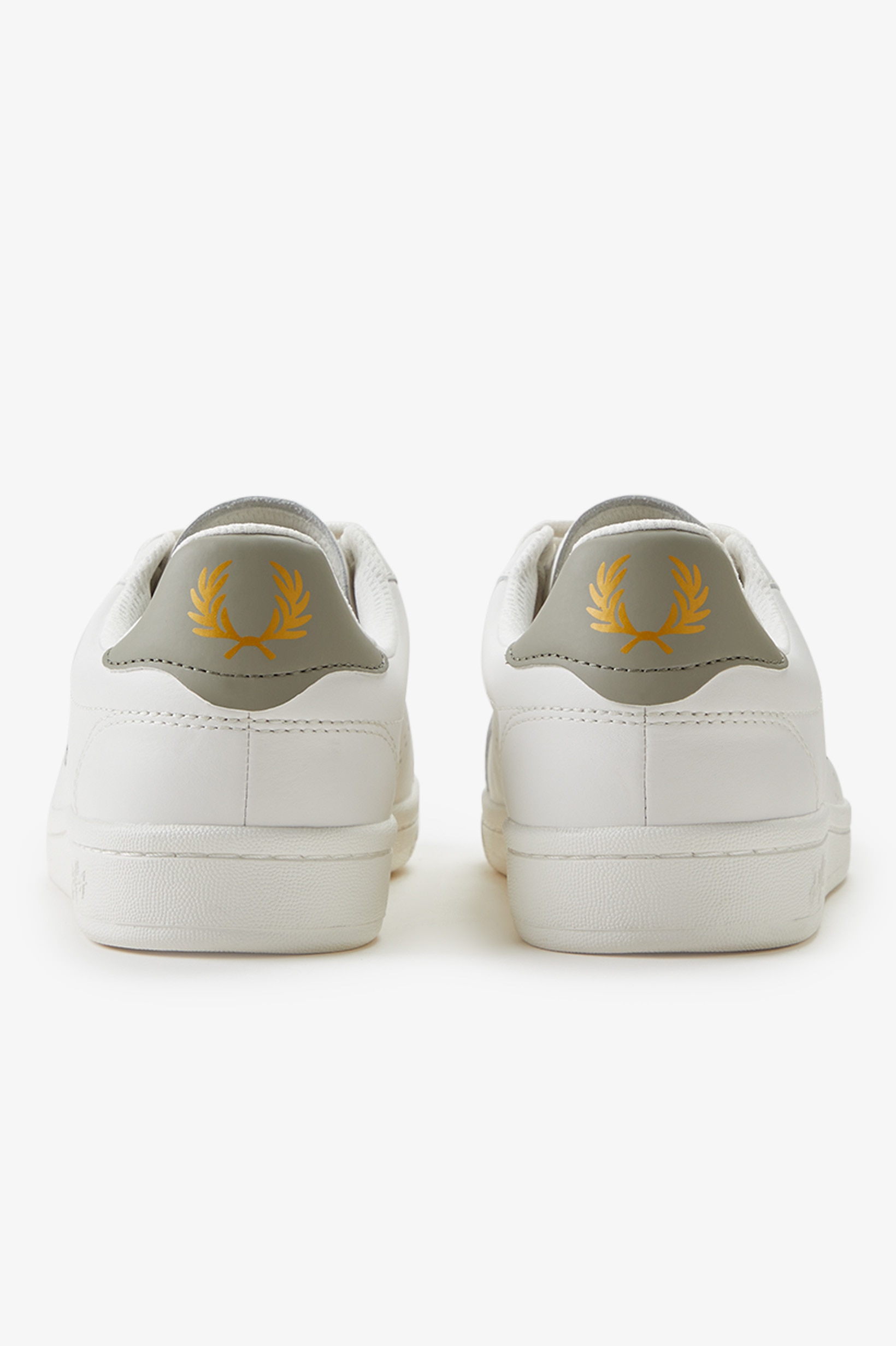 Sapatilhas Unisexo 'B721' em pele Fred Perry Branco-5