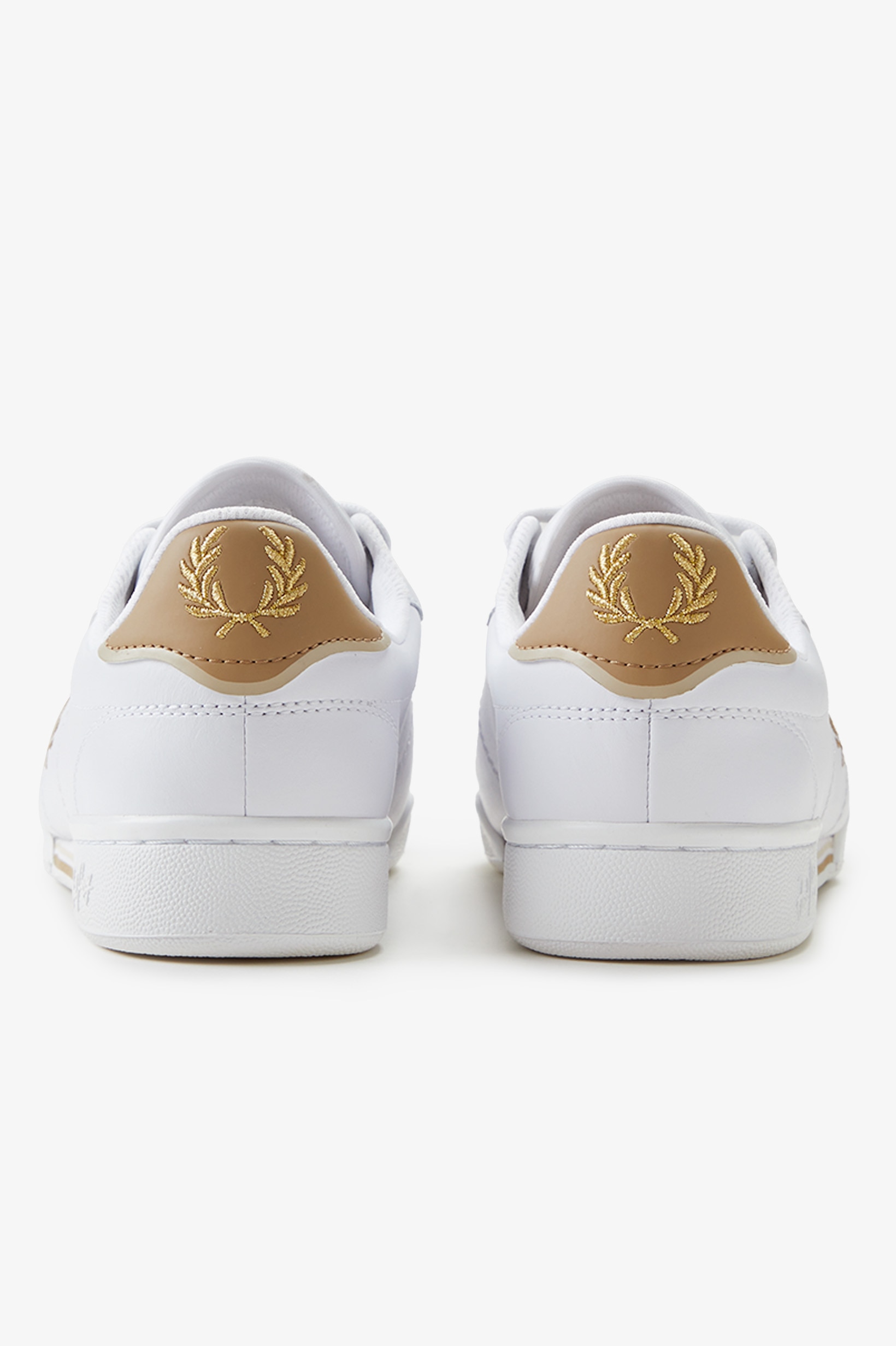 Sapatilhas 'B722' em pele Fred Perry Branco-5