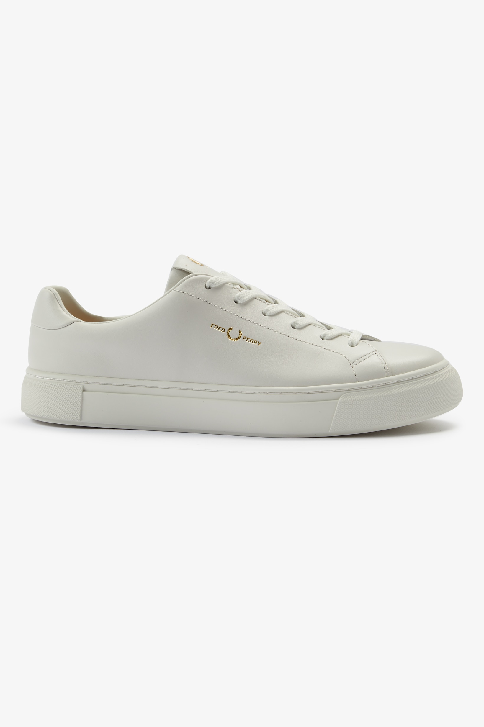 Sapatilhas unisexo 'B71' em pele Fred Perry Creme-1