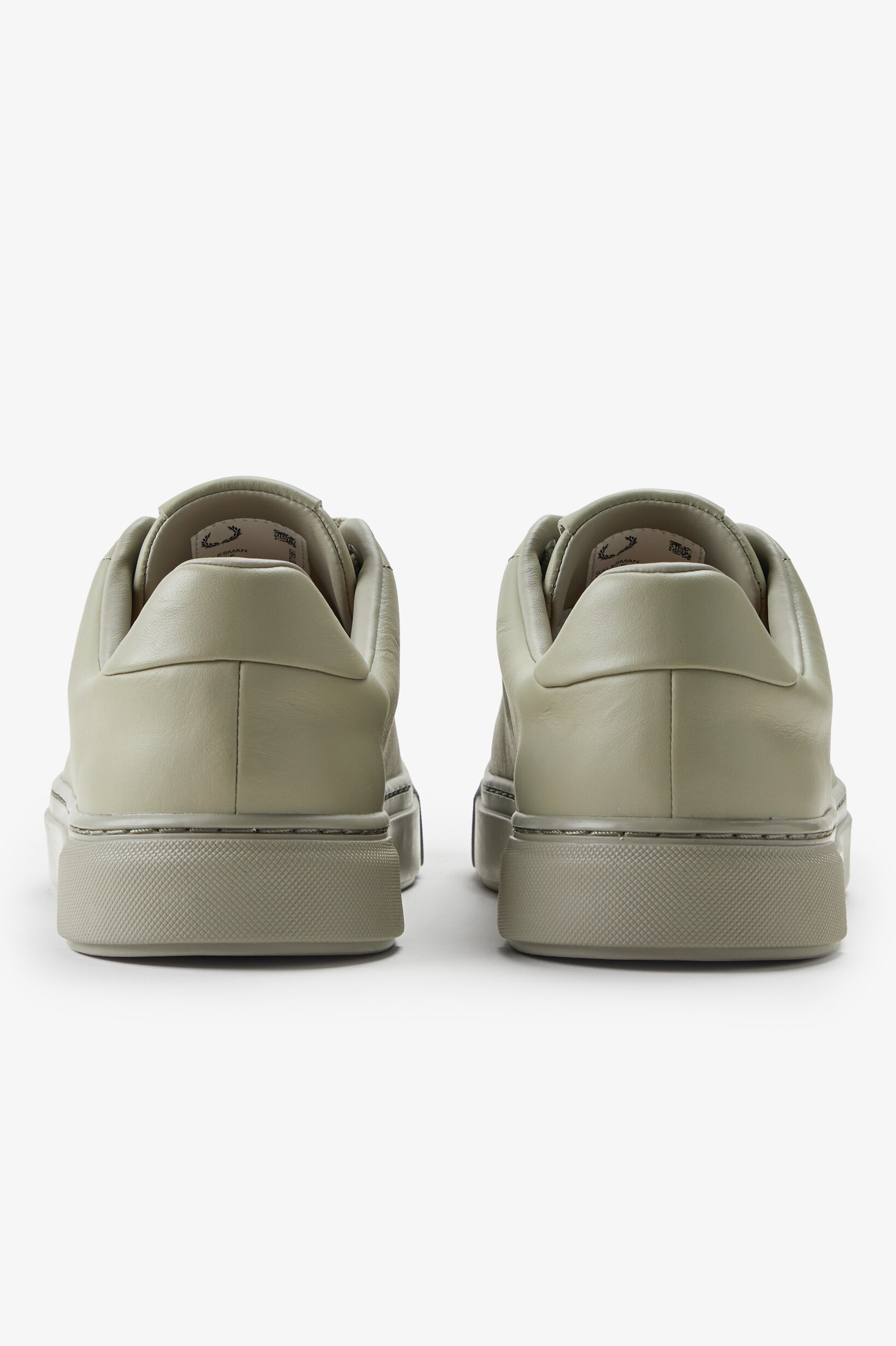 Sapatilhas unisexo 'B71' em pele Fred Perry Verde-claro-5