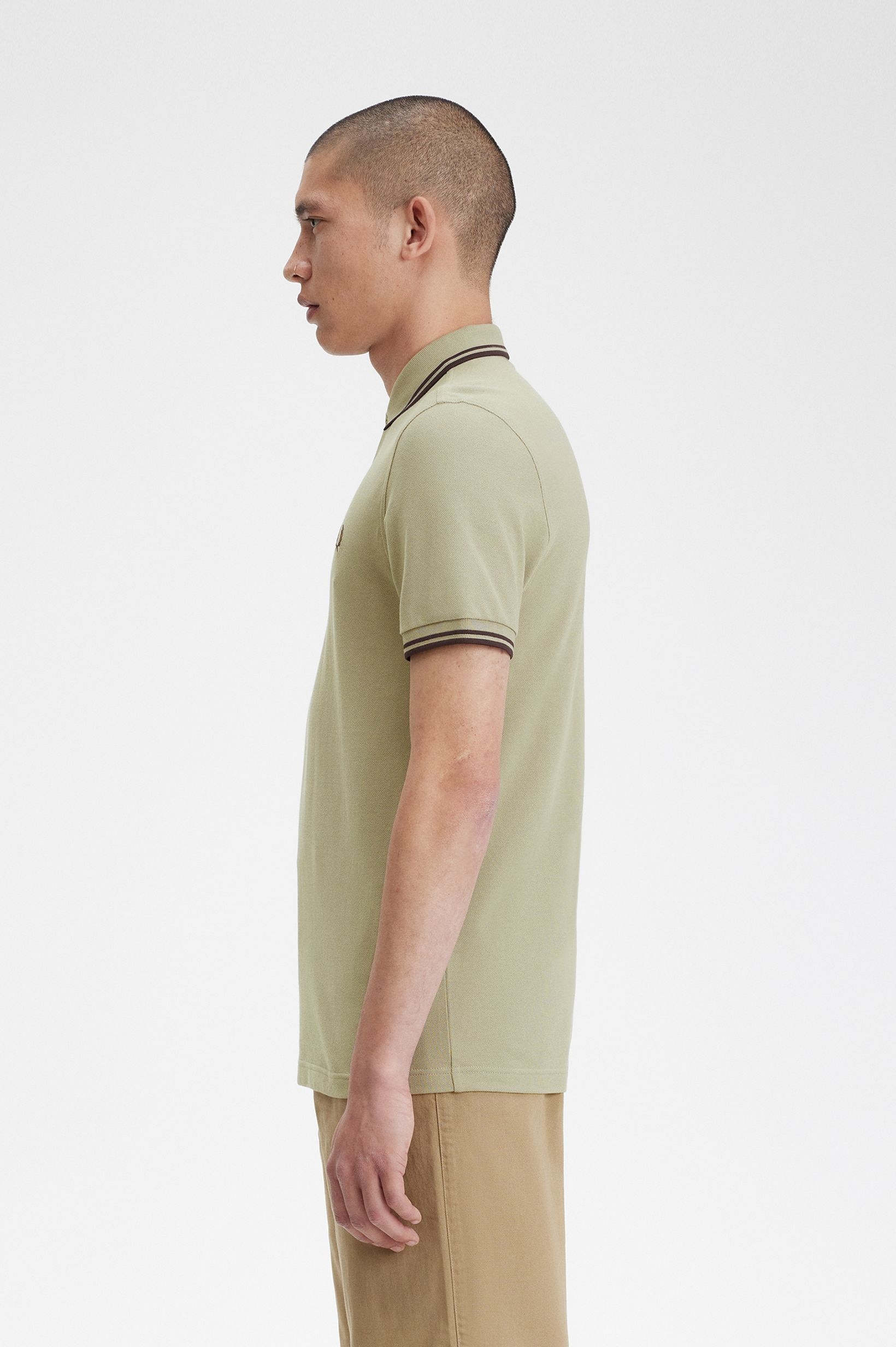 Polo original  'Twin Tipped Fred Perry Shirt' Gray-2