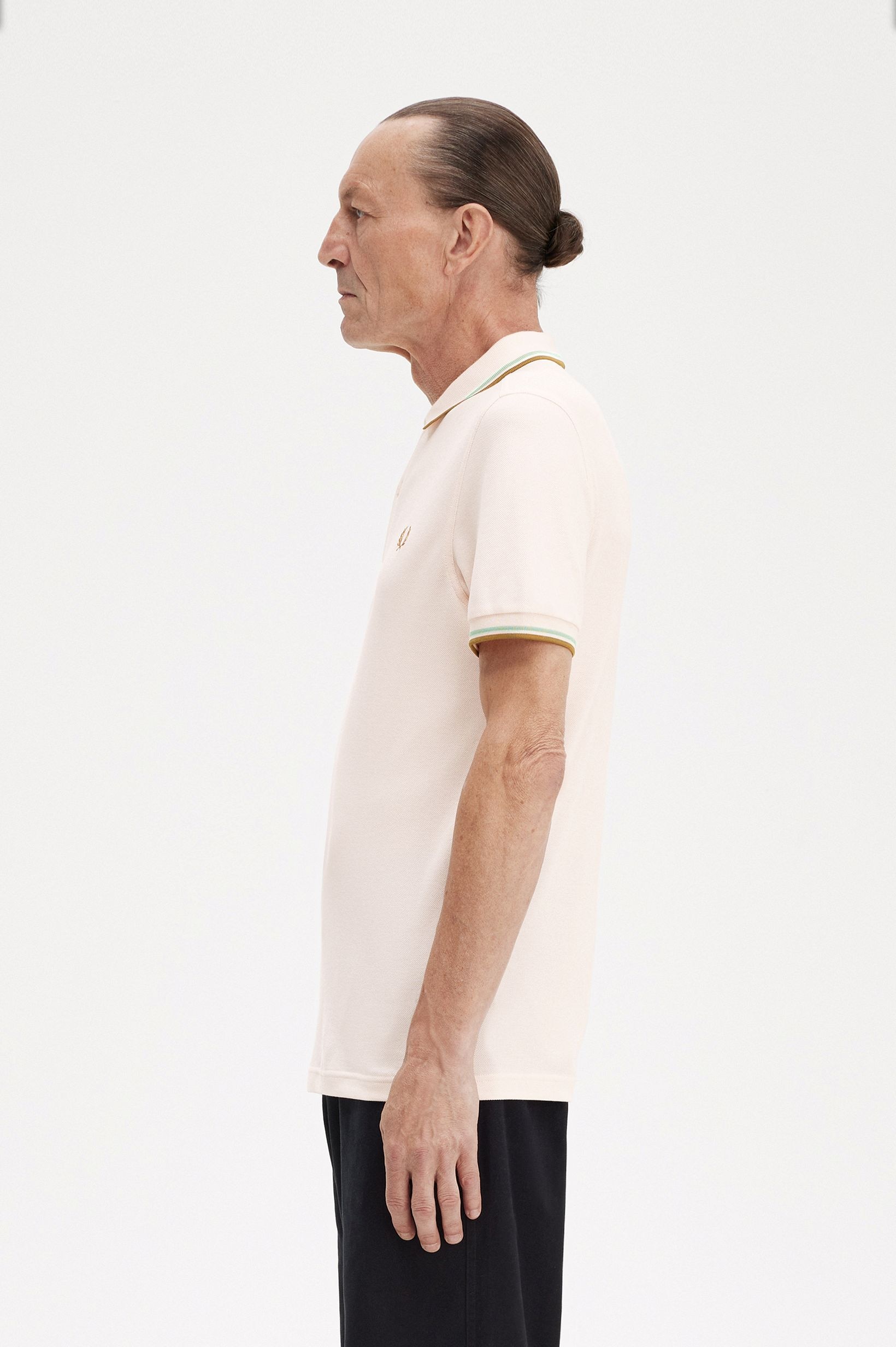 Polo original  'Twin Tipped Fred Perry Shirt' Rosa-2