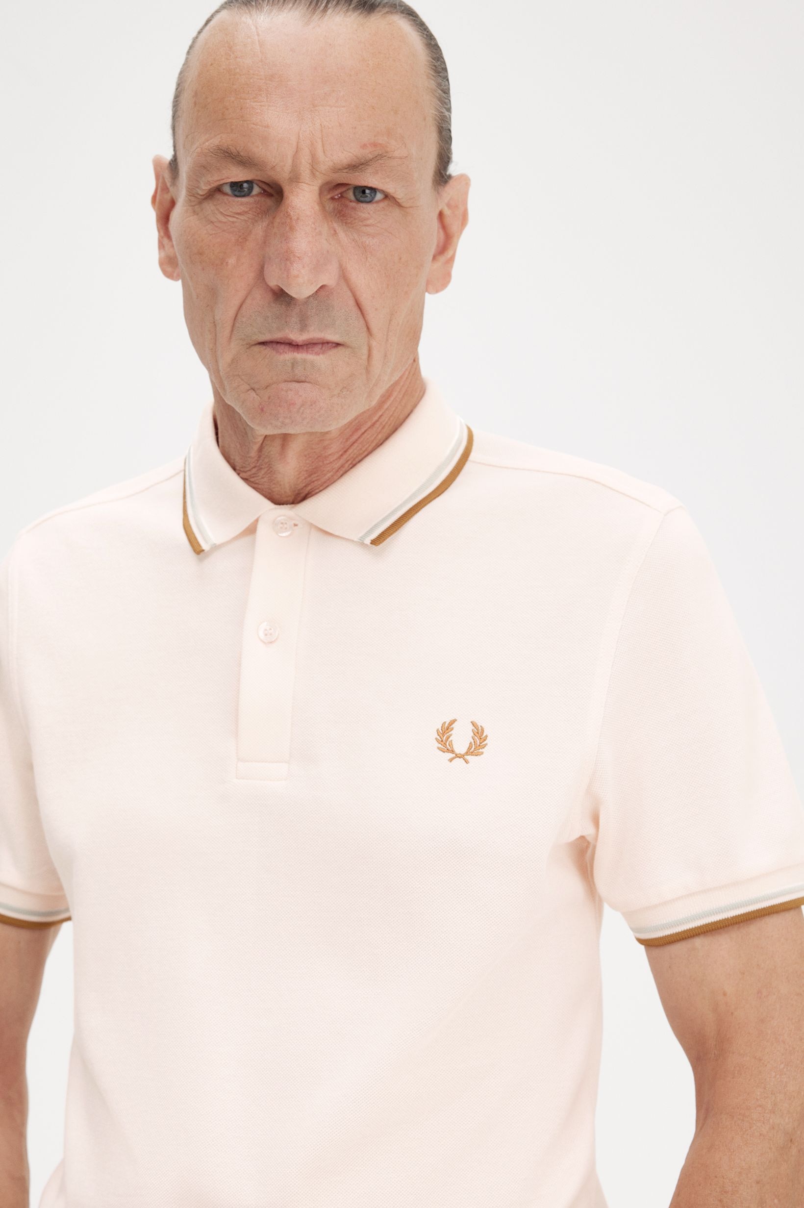 Polo original  'Twin Tipped Fred Perry Shirt' Rosa-3