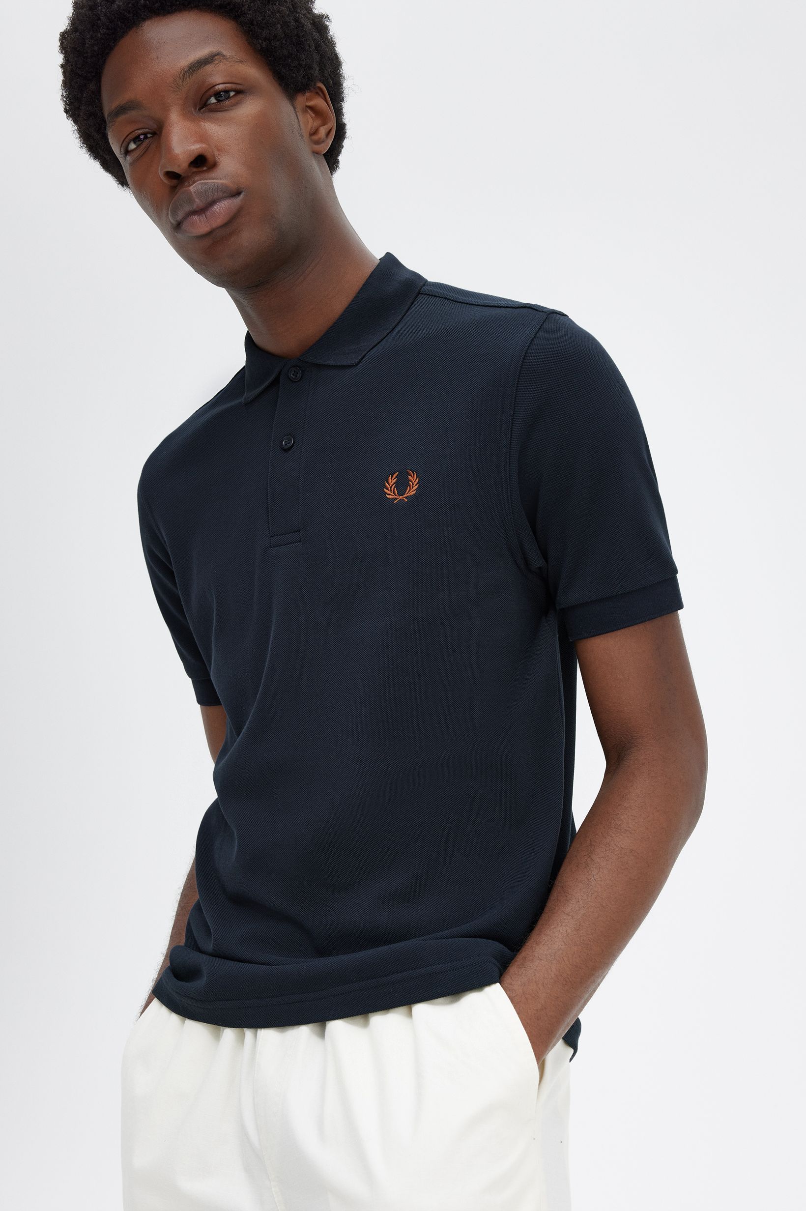 Polo Fred Perry 'M6000' Azul-marinho-1