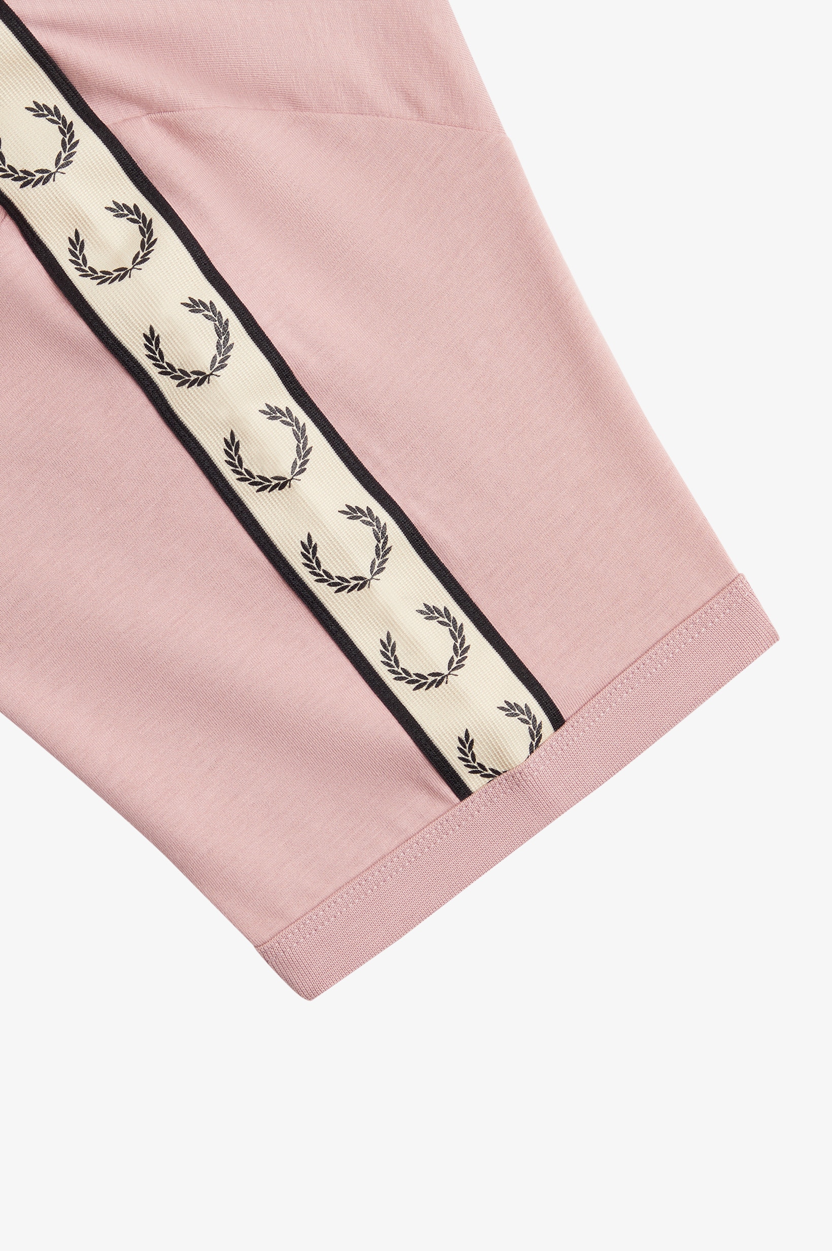 T-Shirt 'Contrast Tape Ringer' Rosa-2