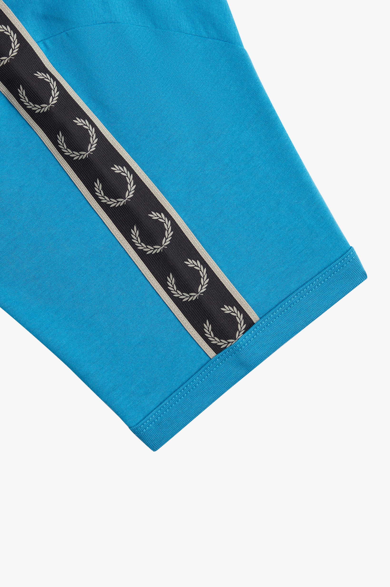 T-Shirt 'Contrast Tape Ringer' Azul-2